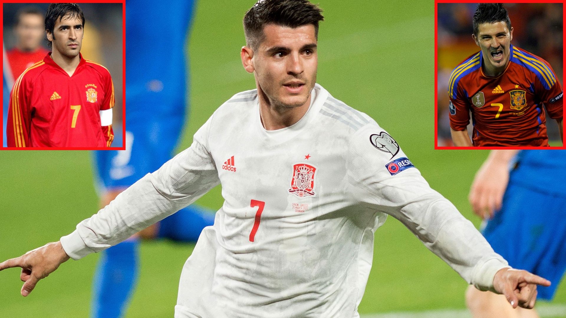 Morata, Villa y Raúl, España