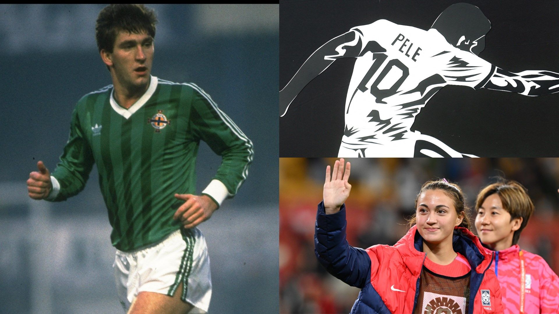 Norman Whiteside Pele