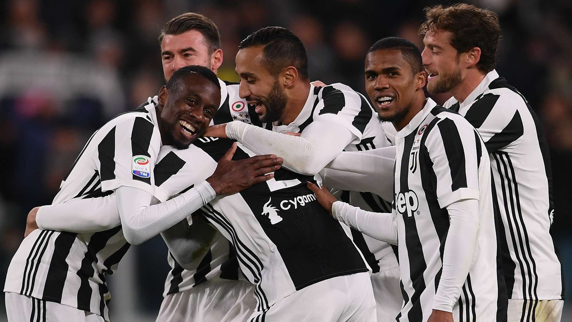 Juventus celebrating Juventus Crotone Serie A