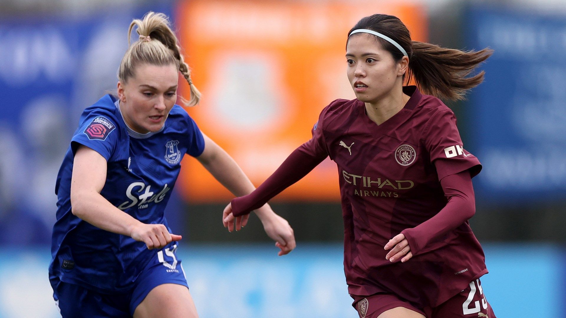 Melissa Lawley Yui Hasegawa Everton Man City Women 2024-25