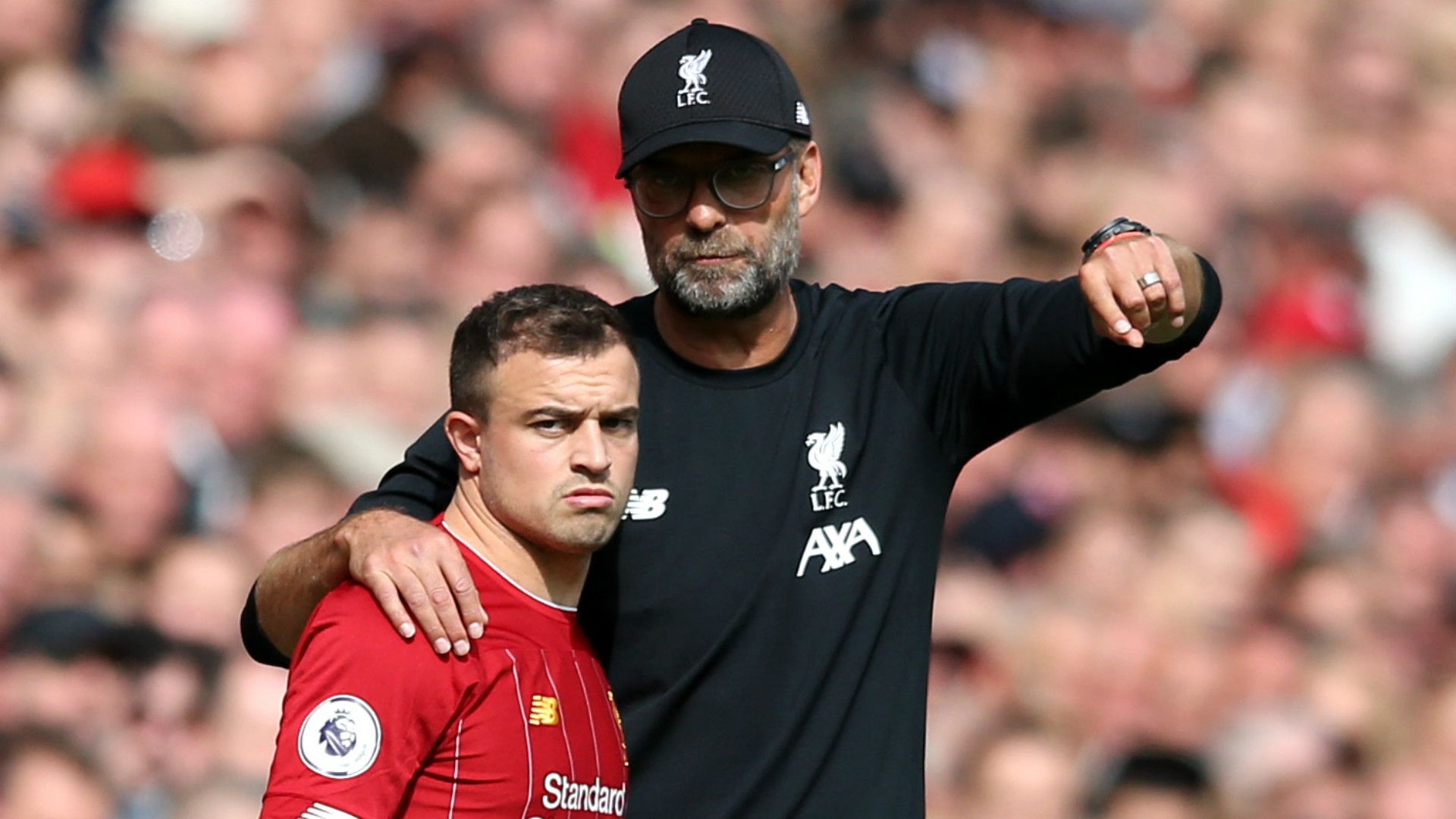 Xherdan Shaqiri Jurgen Klopp Liverpool 2019-20