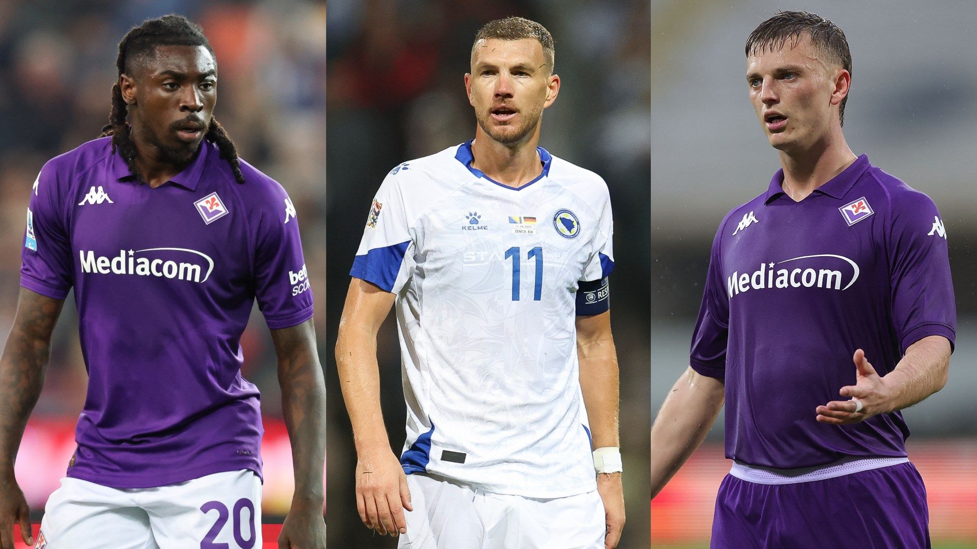 Kean Dzeko Gudmundsson Fiorentina