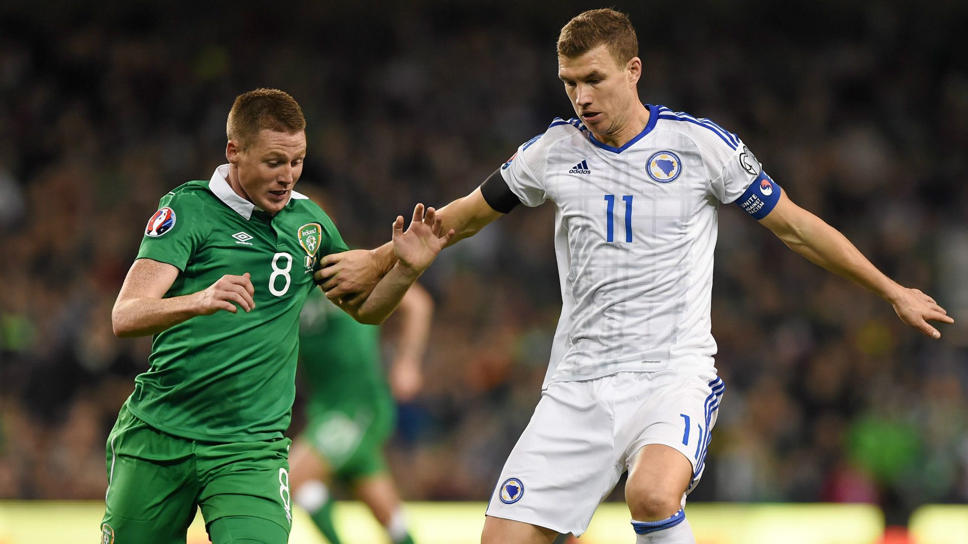 James McCarthy Ireland Edin Dzeko Bosnia 161115
