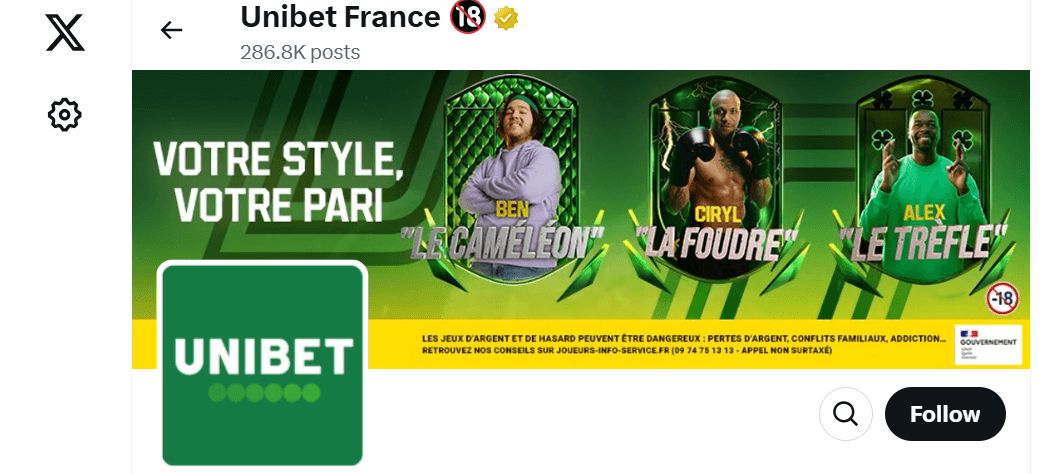 unibet france x