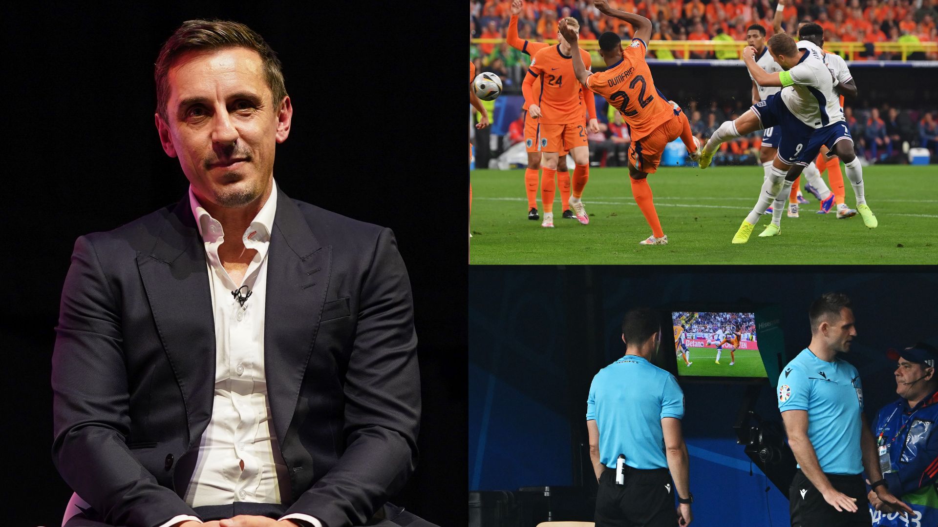 Gary Neville England Netherlands Euro 2024