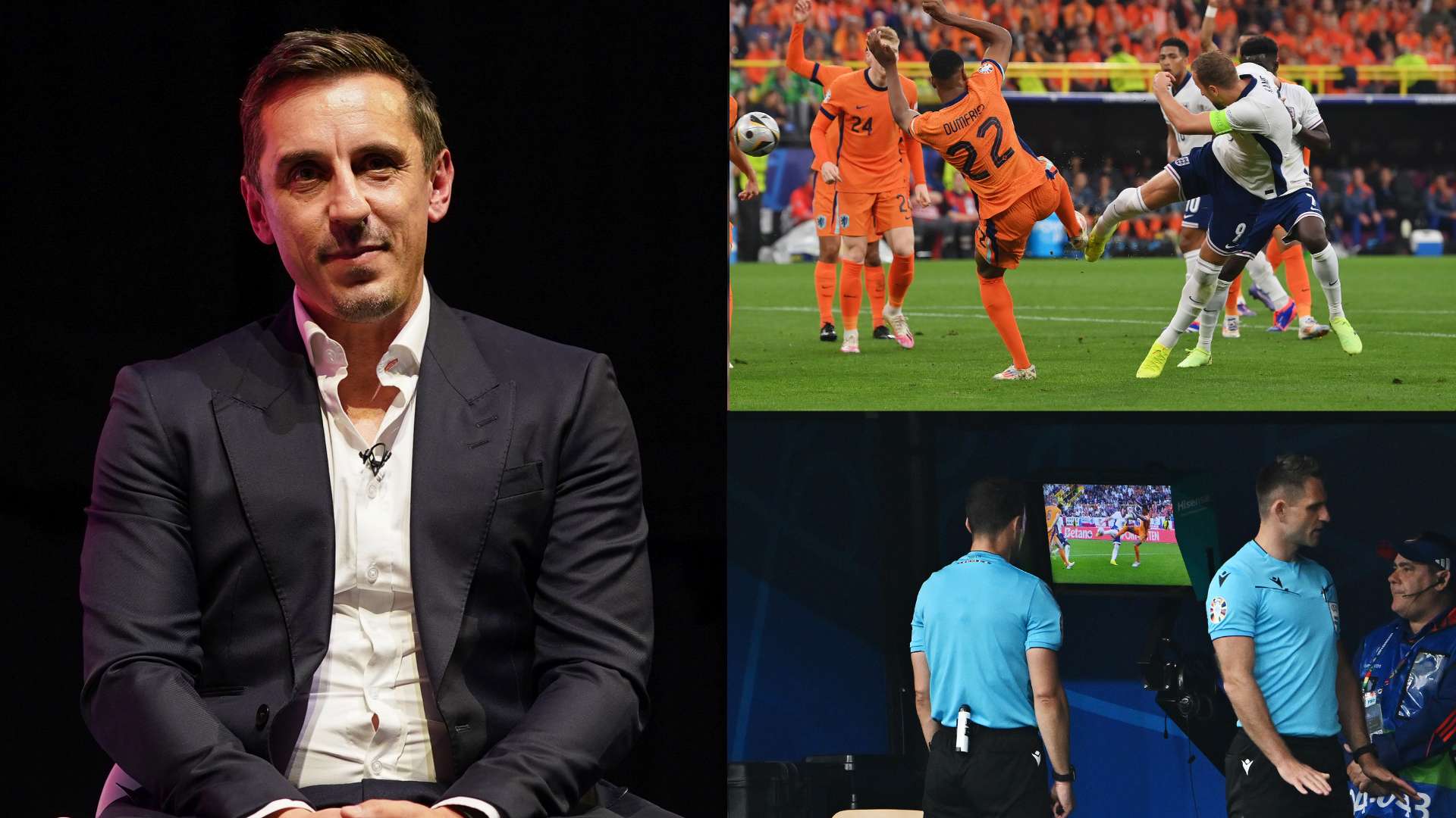 Gary Neville England Netherlands Euro 2024