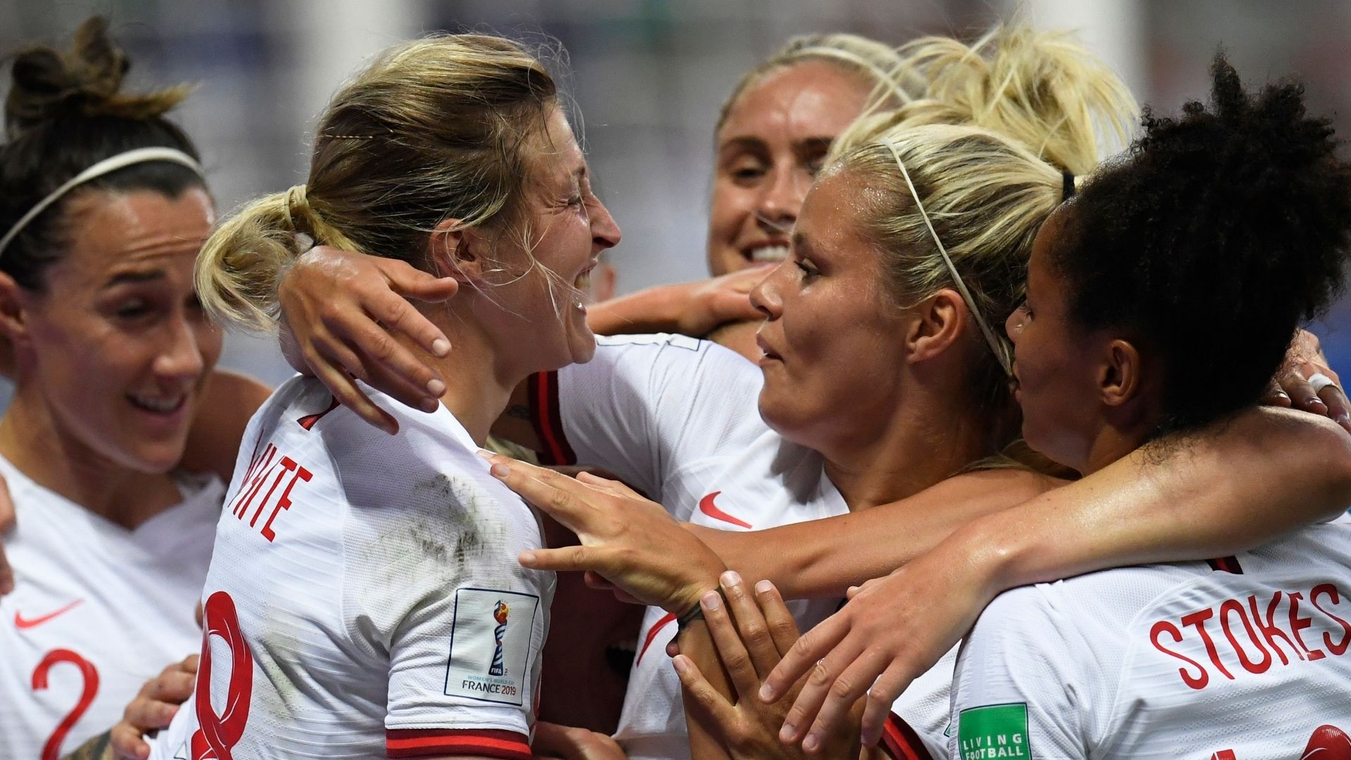 England women celebrate