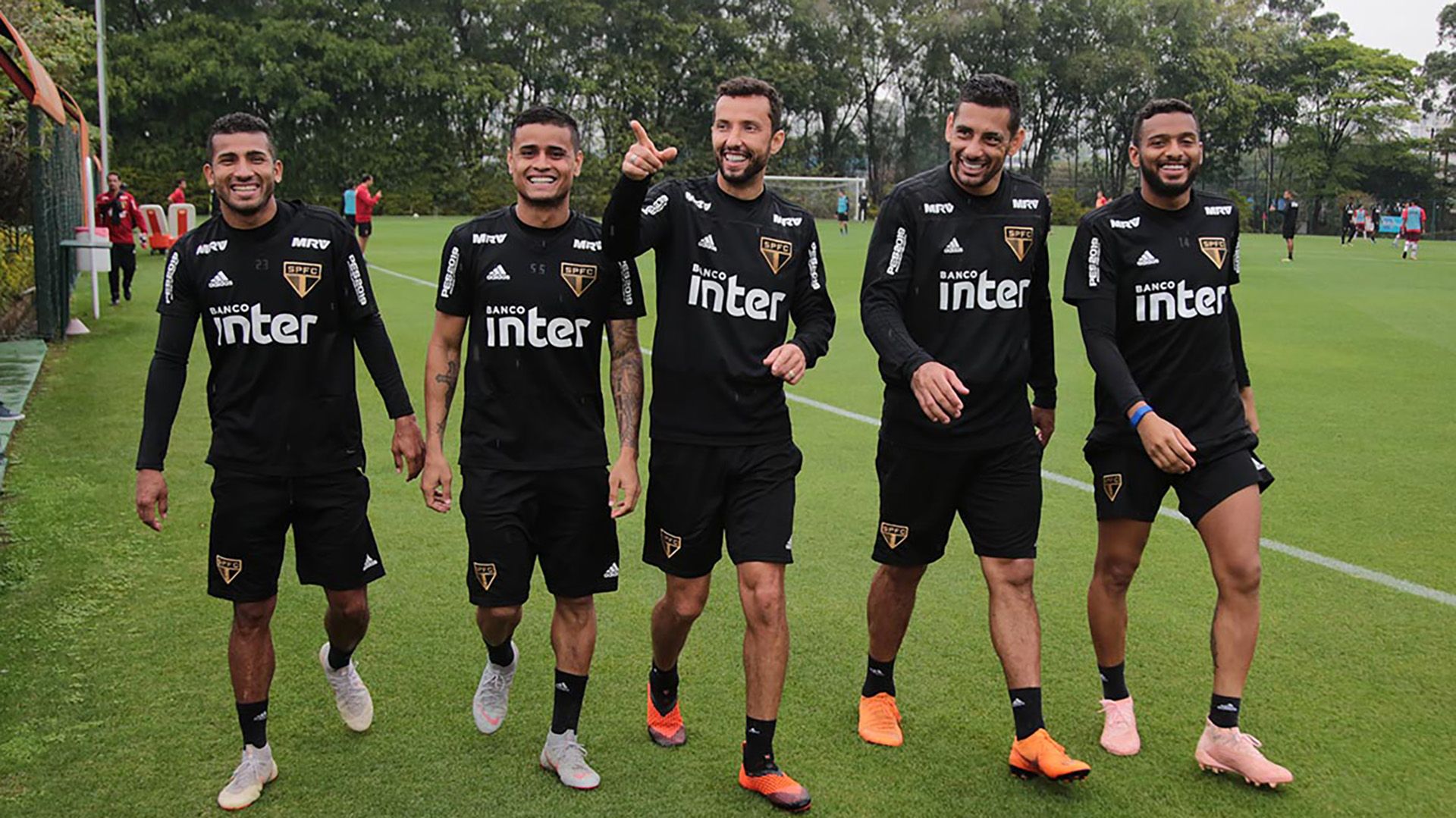 Nene Diego Souza Reinaldo Sao Paulo treino 14092018