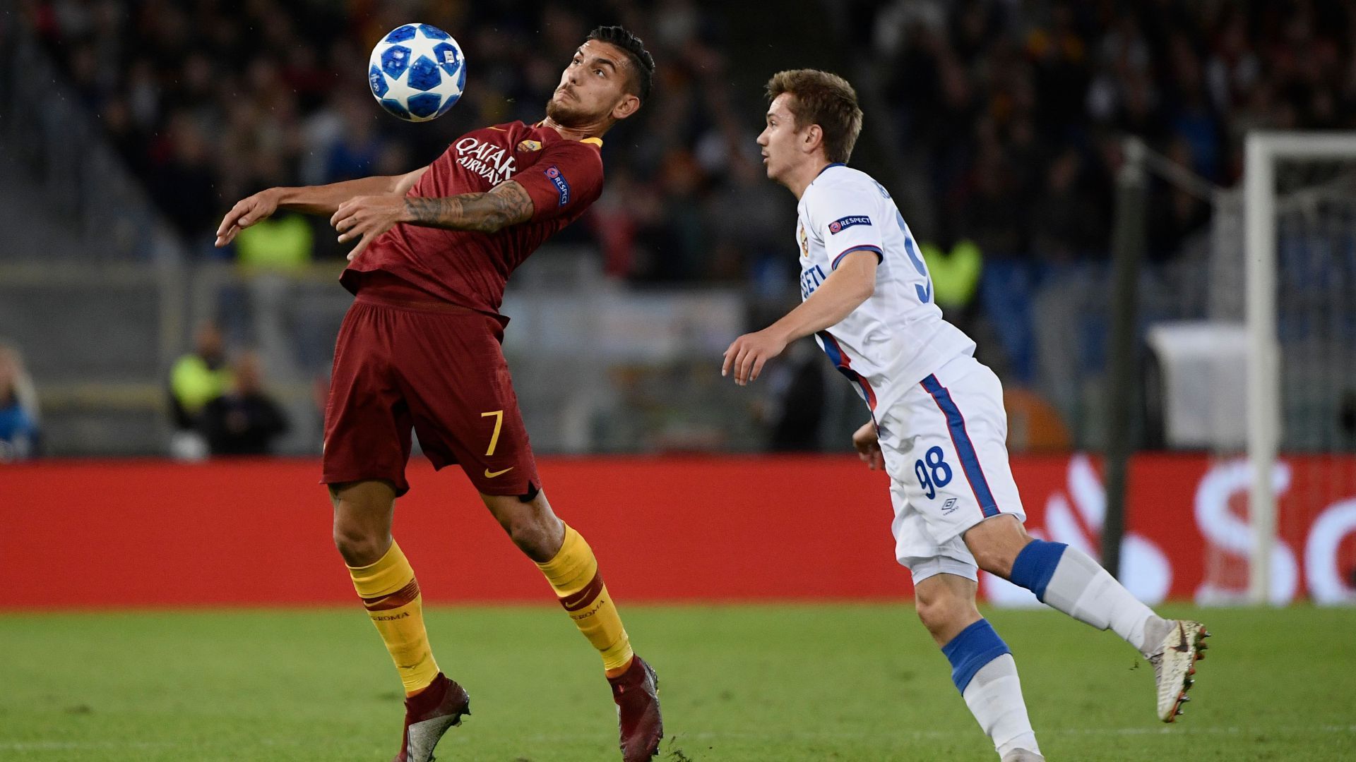 Lorenzo Pellegrini Roma CSKA Moscow