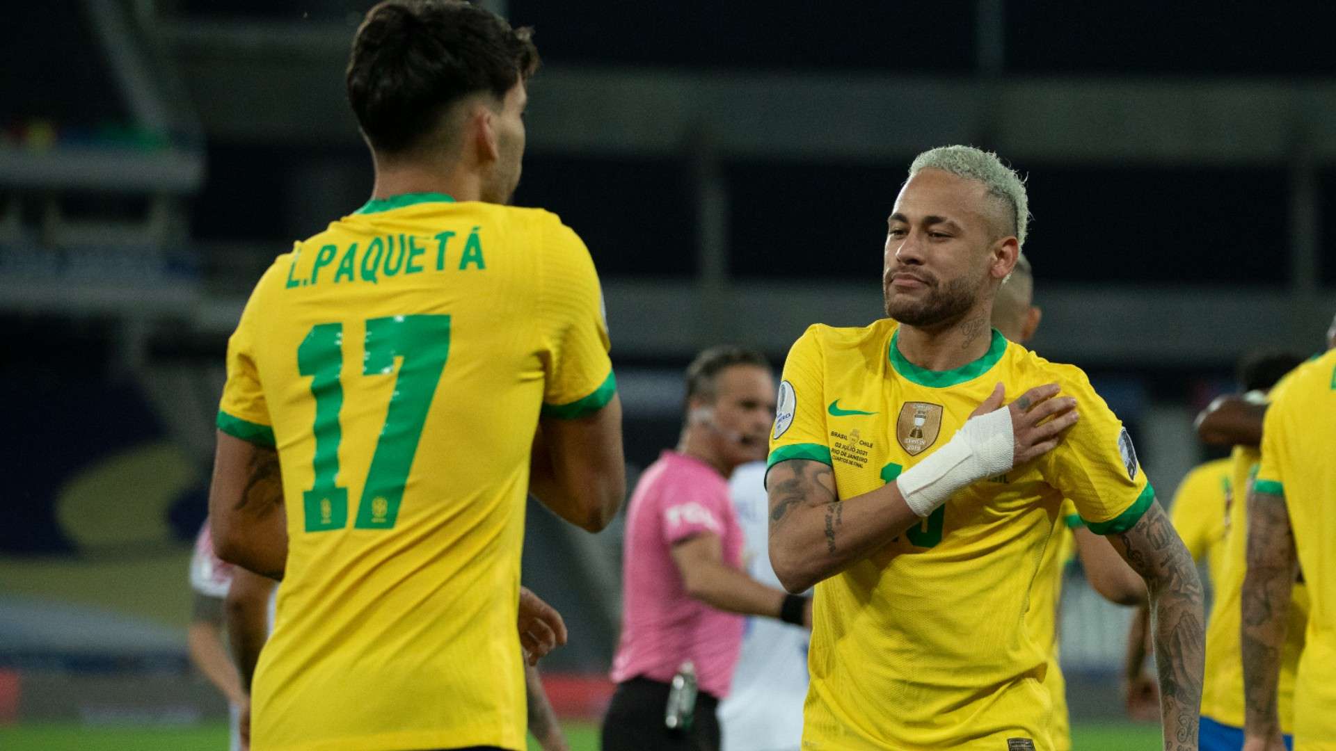 Neymar Lucas Paquetá seleção Brasil Copa América 2021