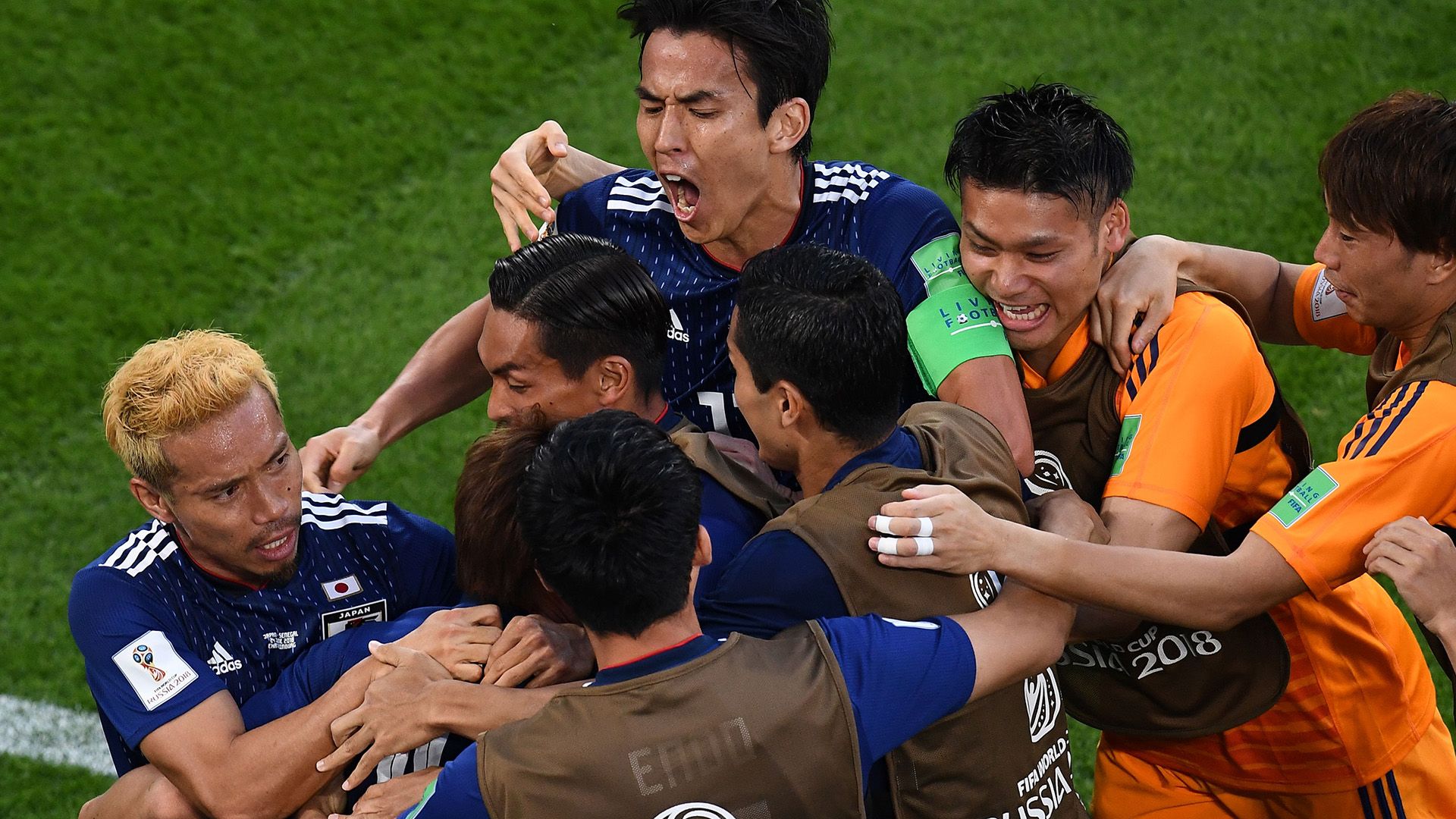 Japan celebrations goal Senegal World Cup 2018 240618