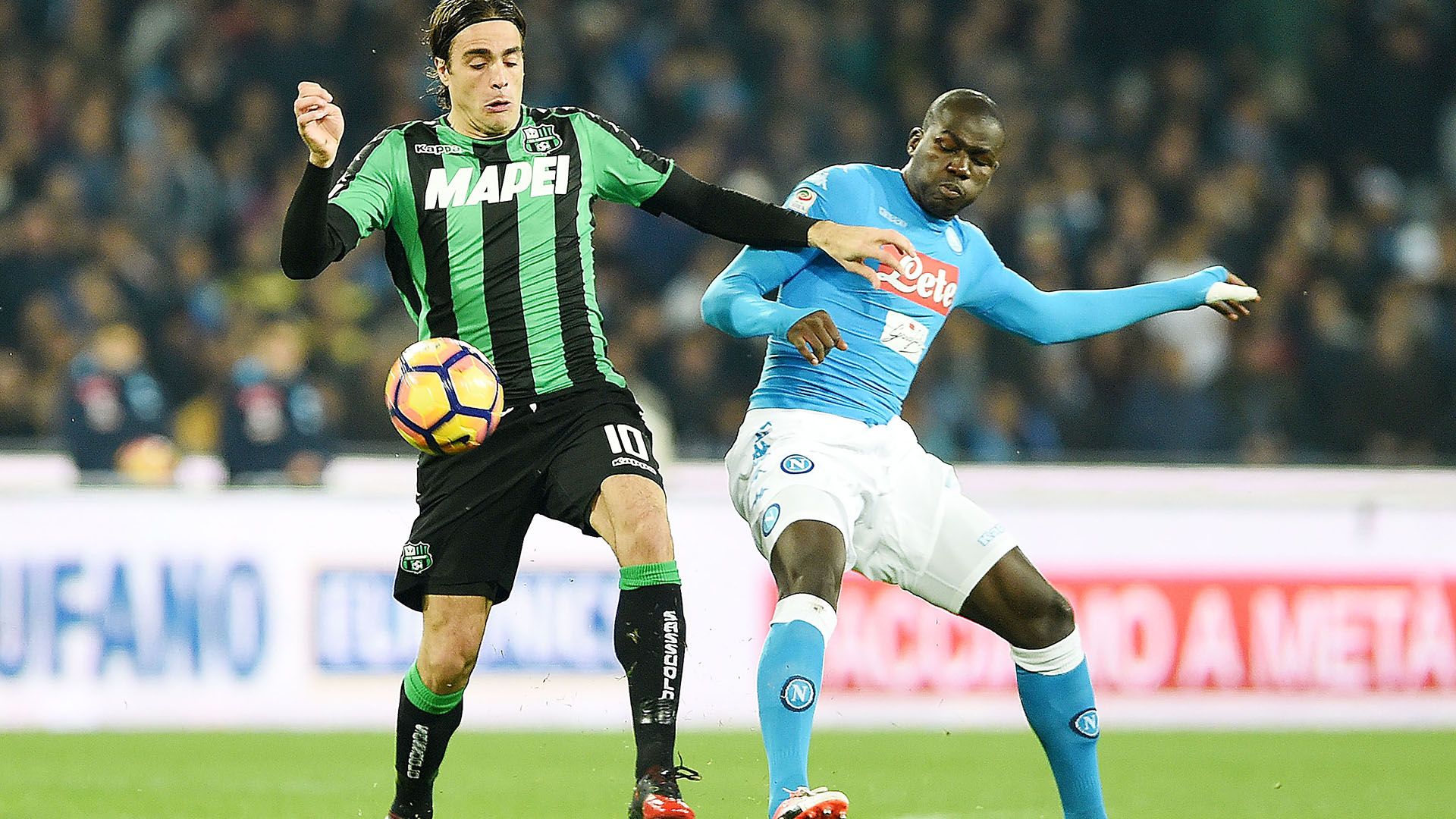 Matri Koulibaly Napoli Sassuolo Serie A
