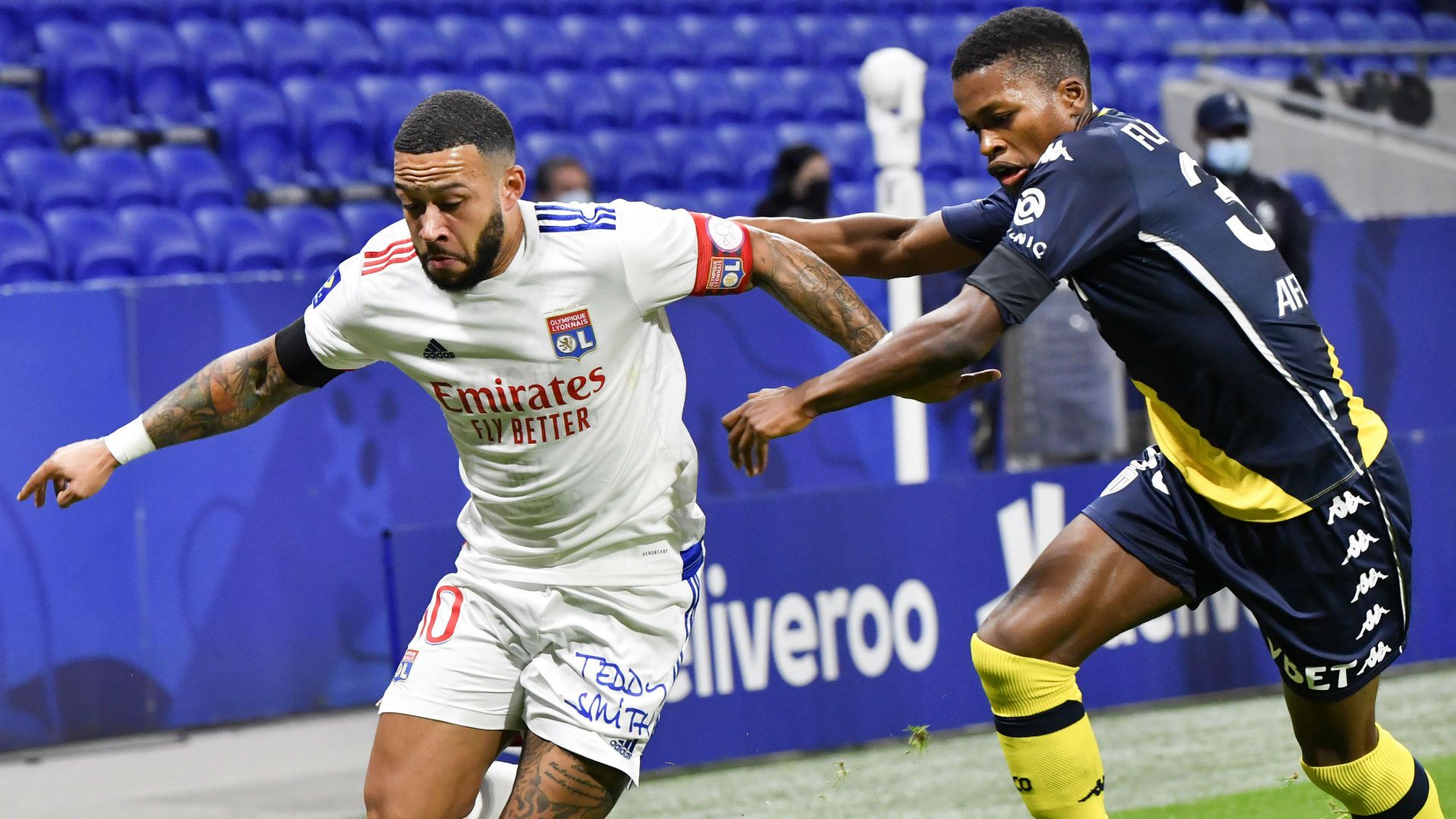 Houssem Aouar Lyon Monaco Ligue 1 25102020