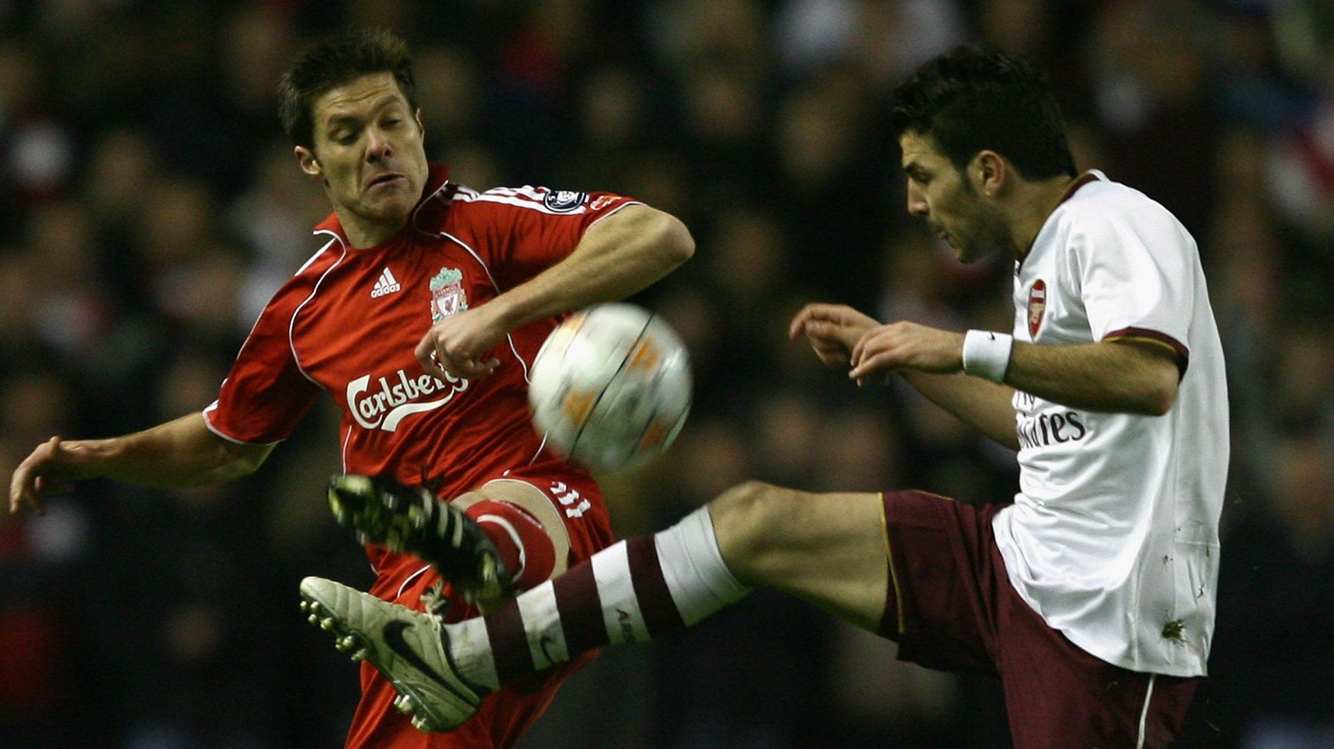 Xabi Alonso Cesc Fabregas Liverpool vs Arsenal