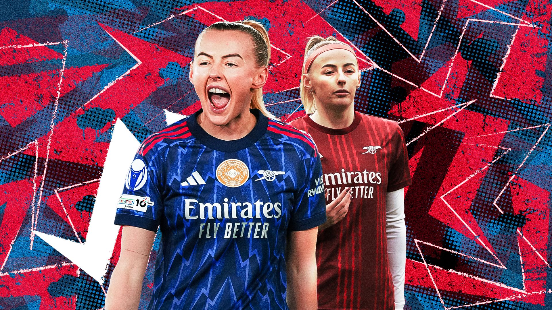 Chloe Kelly Arsenal GFX