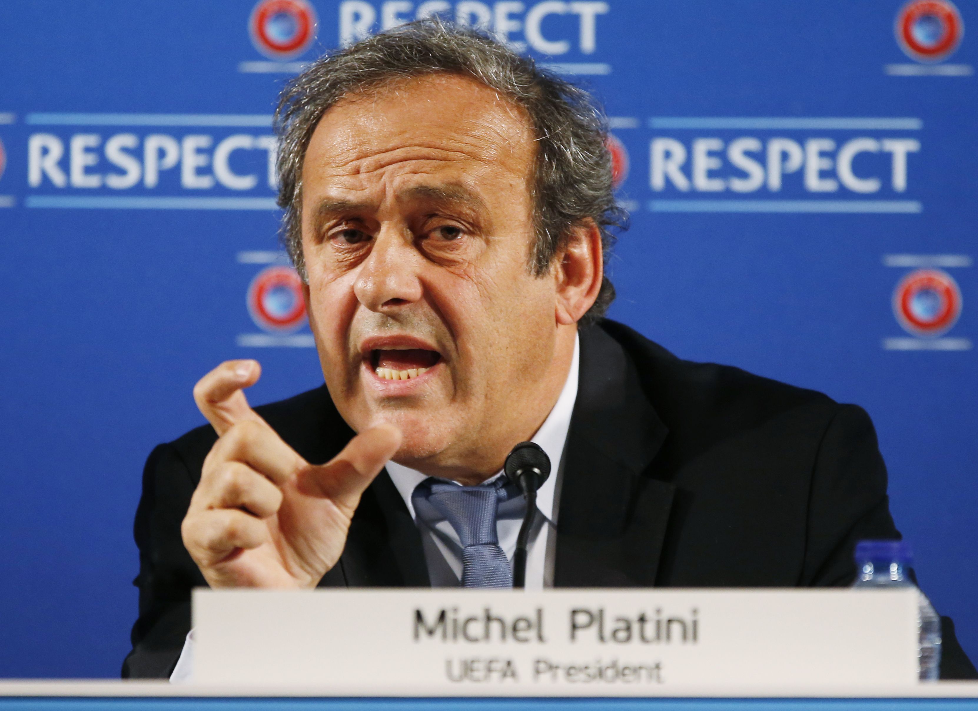 UEFA president Michel Platini
