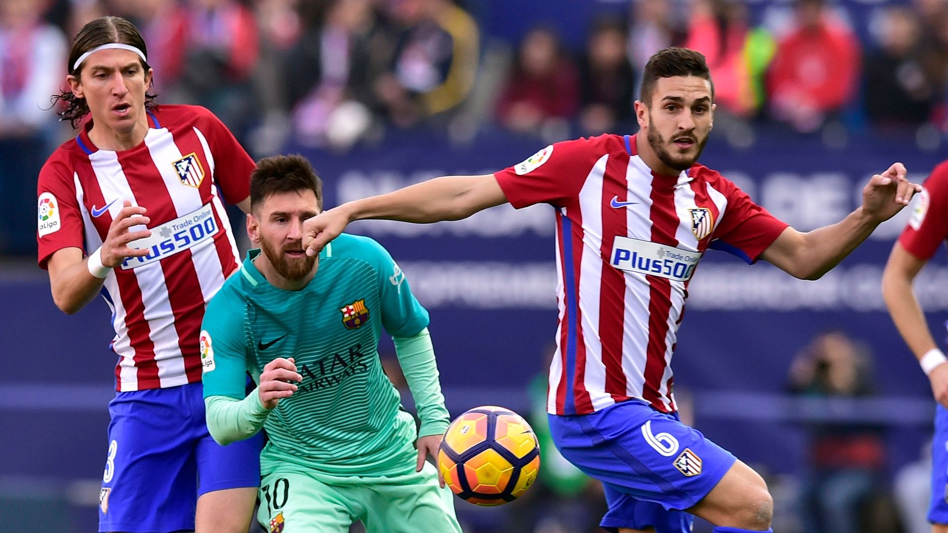Lionel Messi Barcelona Koke Atletico Madrid La Liga