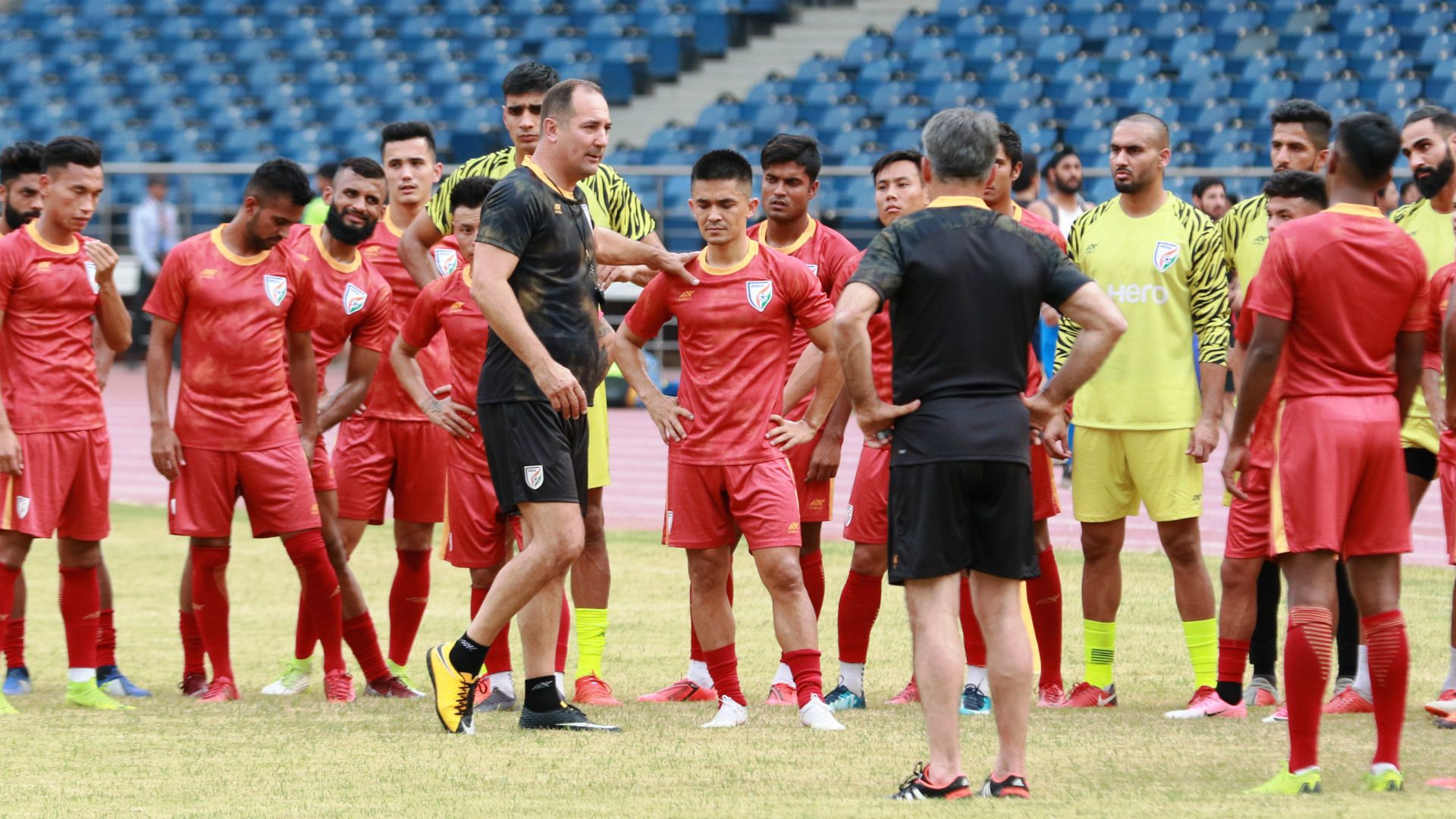 Igor Stimac Indian national team training