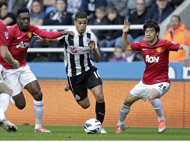 Hatem Ben Arfa  Danny Welbeck Shinji Kagawa  Newcastle United  Manchester United Premier league 10072012