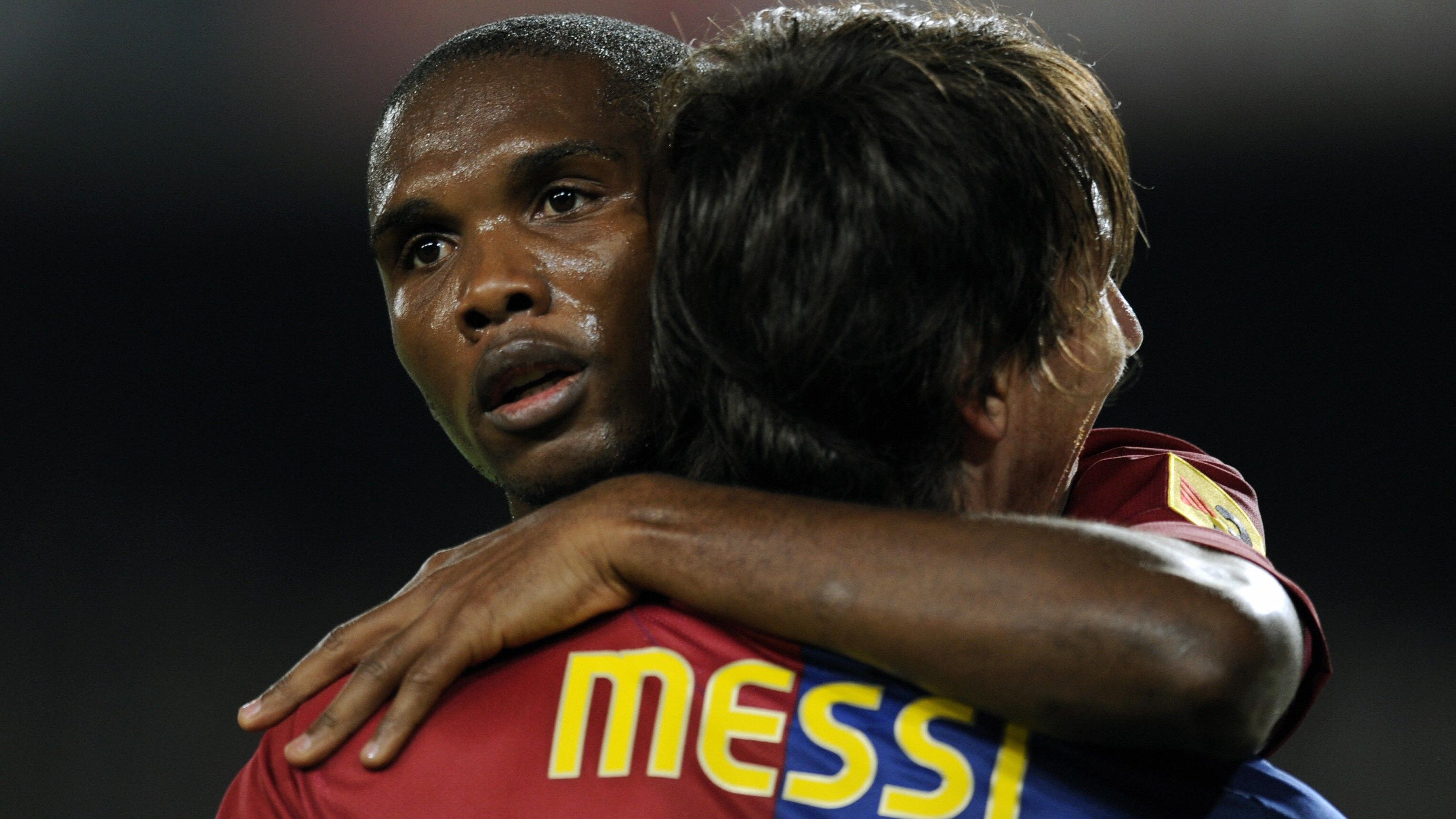 Samuel Eto'o Leo Messi Barcelona 2006/07