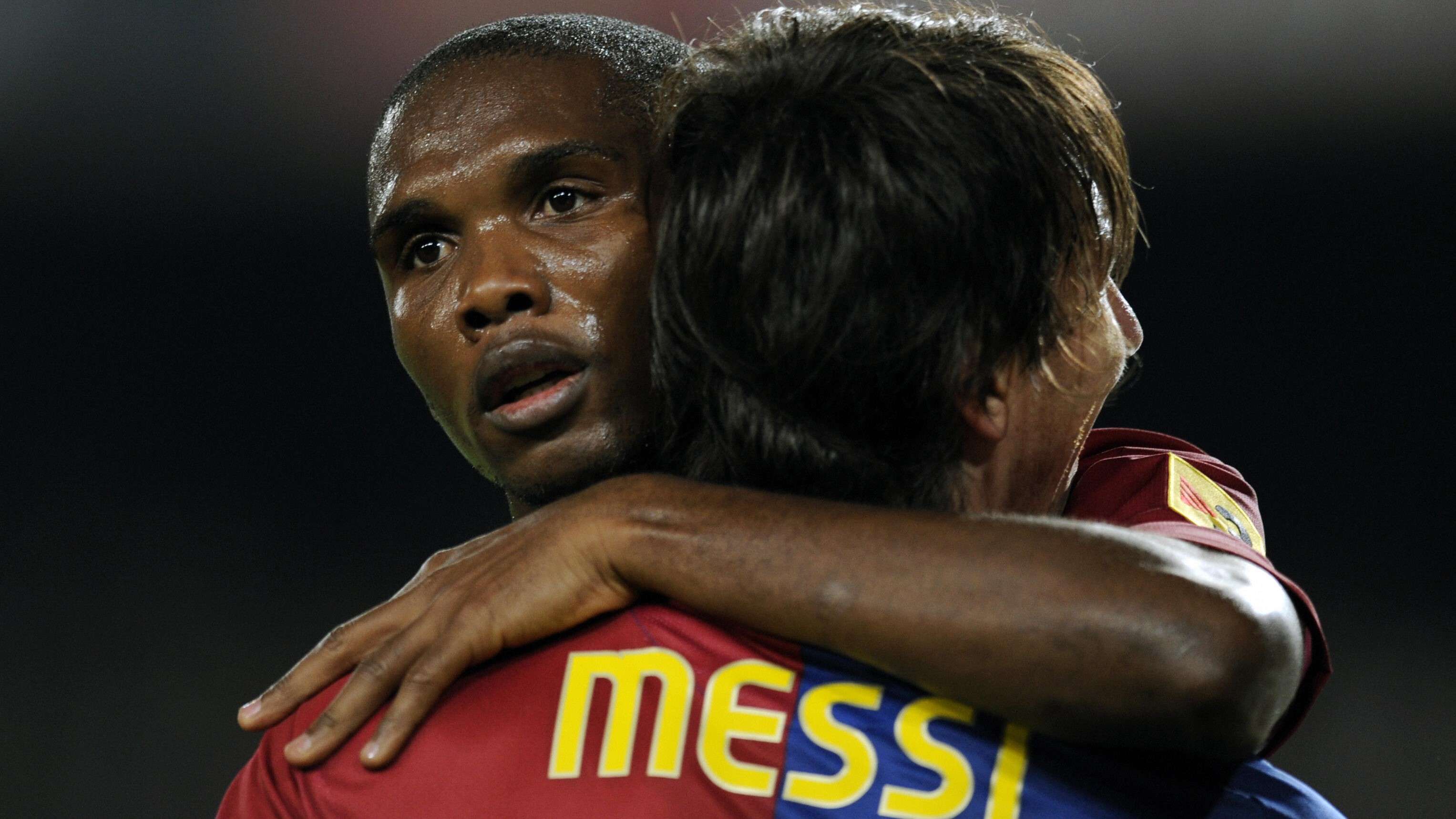 Samuel Eto'o Leo Messi Barcelona 2006/07