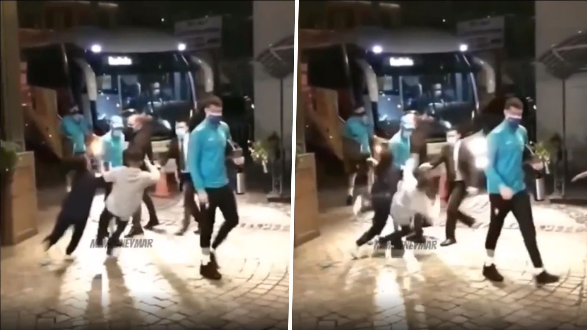 Fan attacks Neymar Brazil