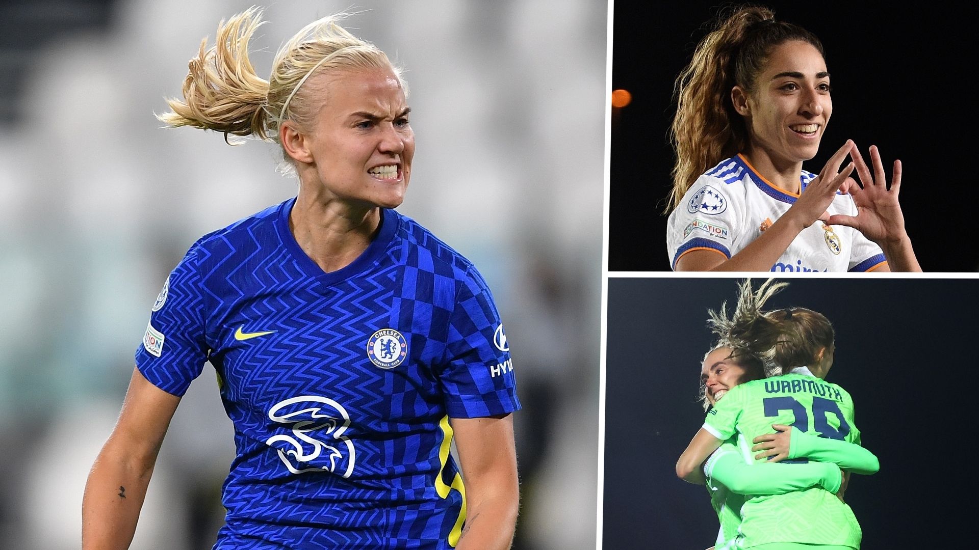 Pernille Harder Olga Wolfsburg UWCL composite