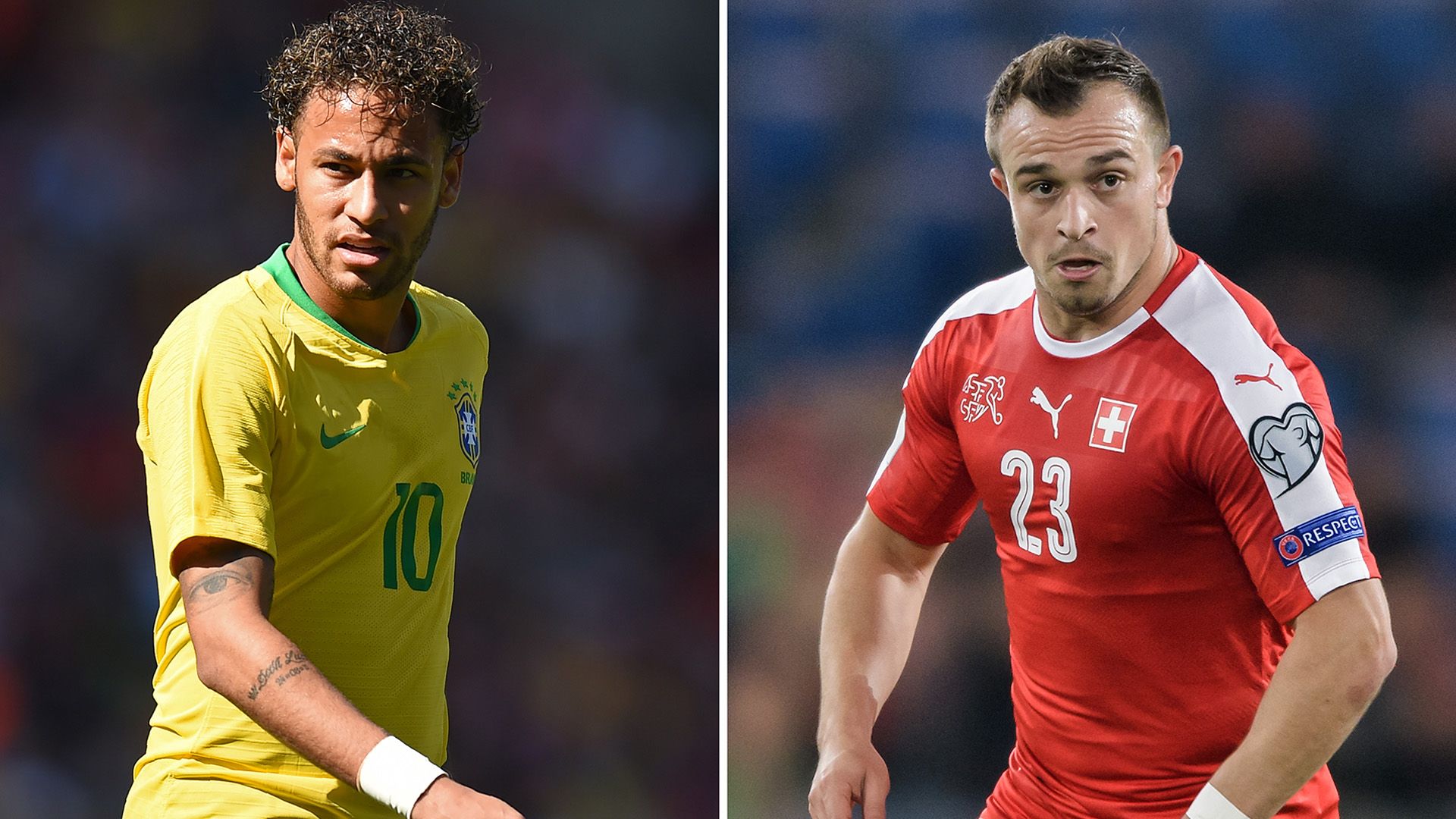Neymar Shaqiri Brazil Switzerland 2018