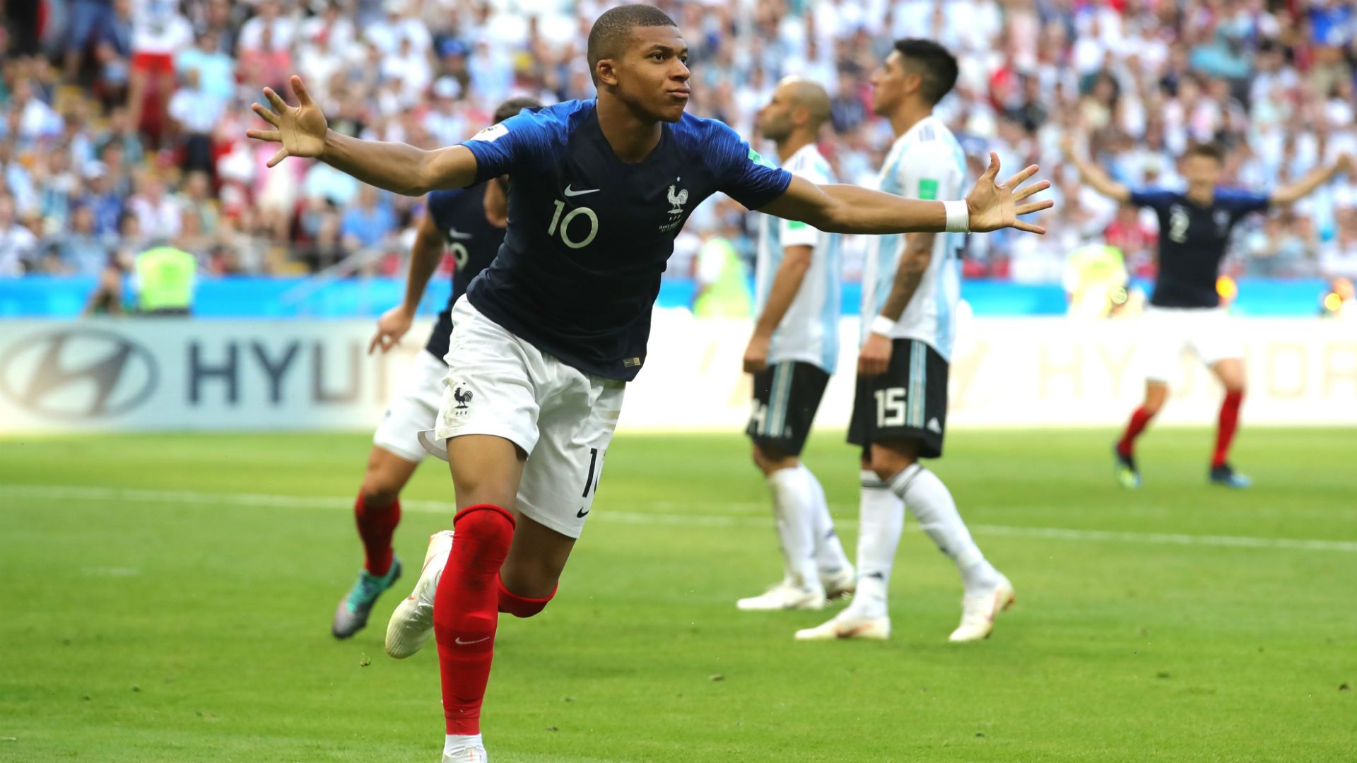 Kylian Mbappé France Argentina World Cup 30062018