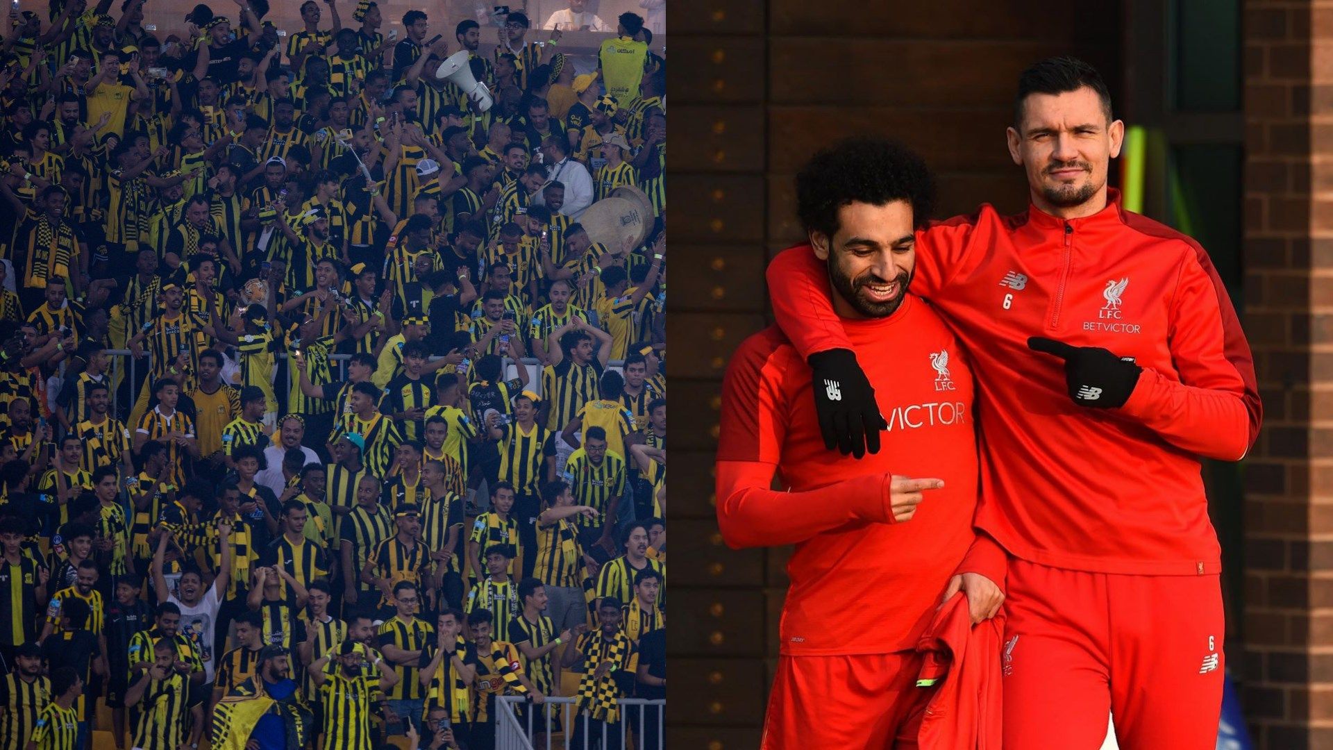 Al Ittihad Fans - Mohamed Salah - Dejan Lovren