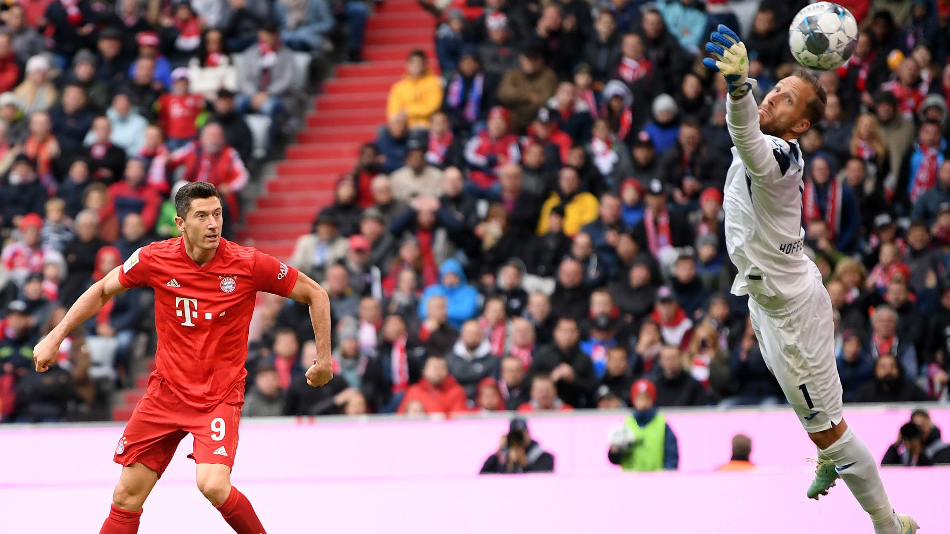 ROBERT LEWANDOWSKI BAYERN MÜNCHEN OLIVER BAUMANN HOFFENHEIM