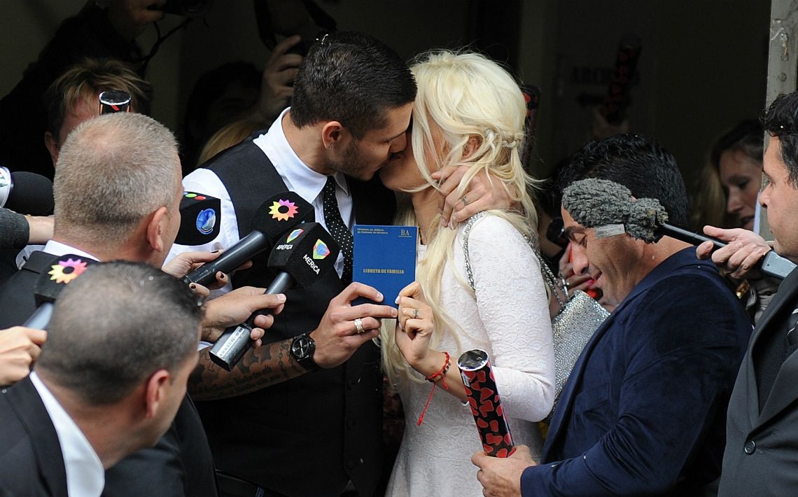 Mauro Icardi and Wanda Nara wedding
