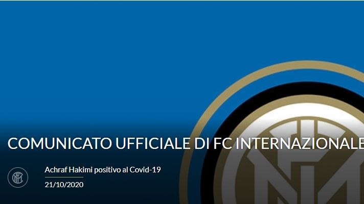 하키미 코로나 양성 발표