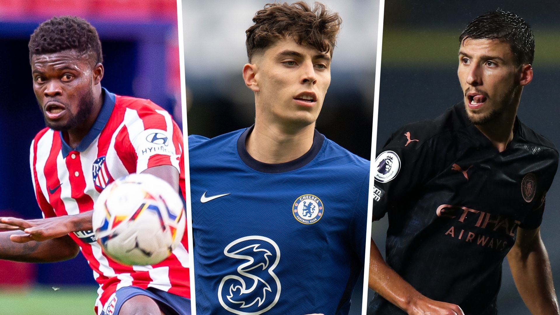 Thomas Partey, Kai Havertz, Ruben Dias