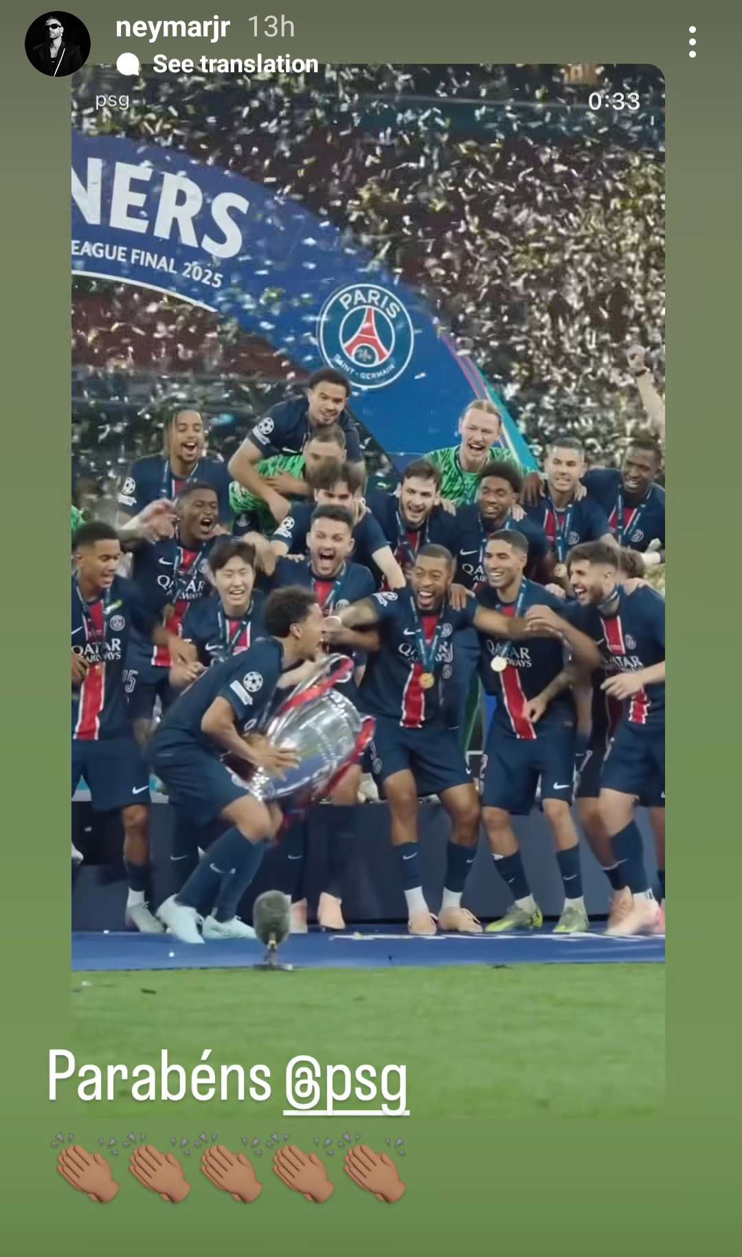 Neymar PSG Champions League