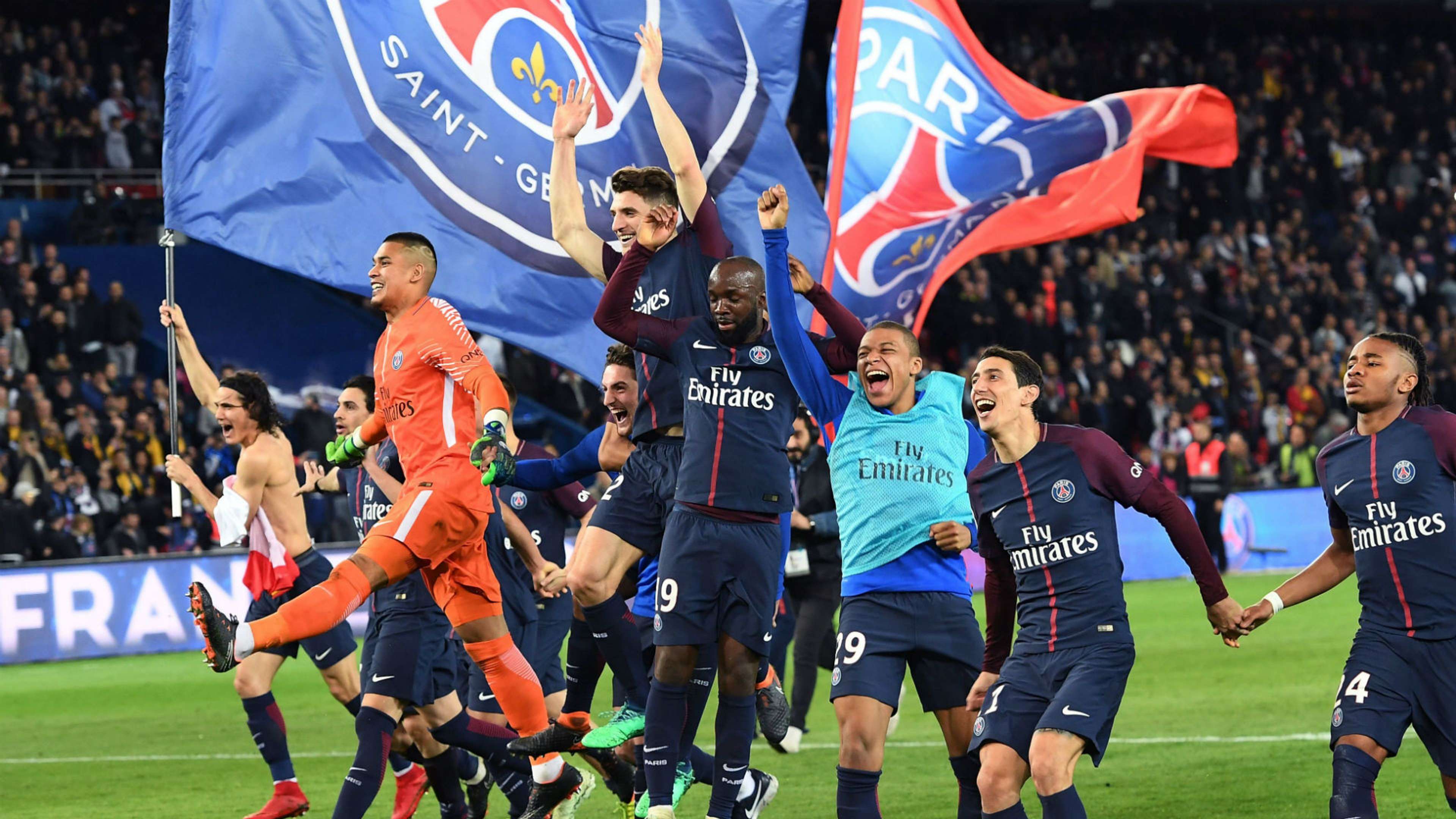 PSG Ligue 1 champions celebration 15042018