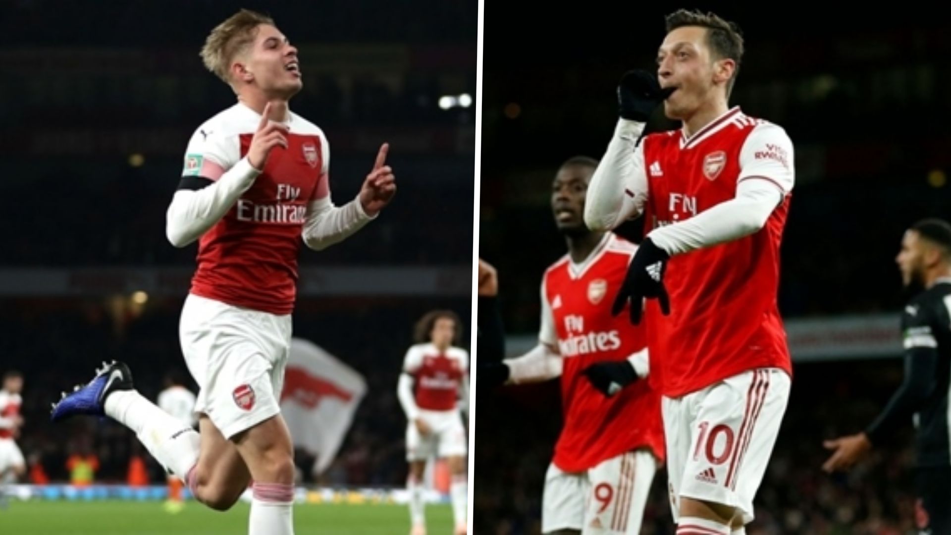 Emile Smith-Rowe Mesut Ozil
