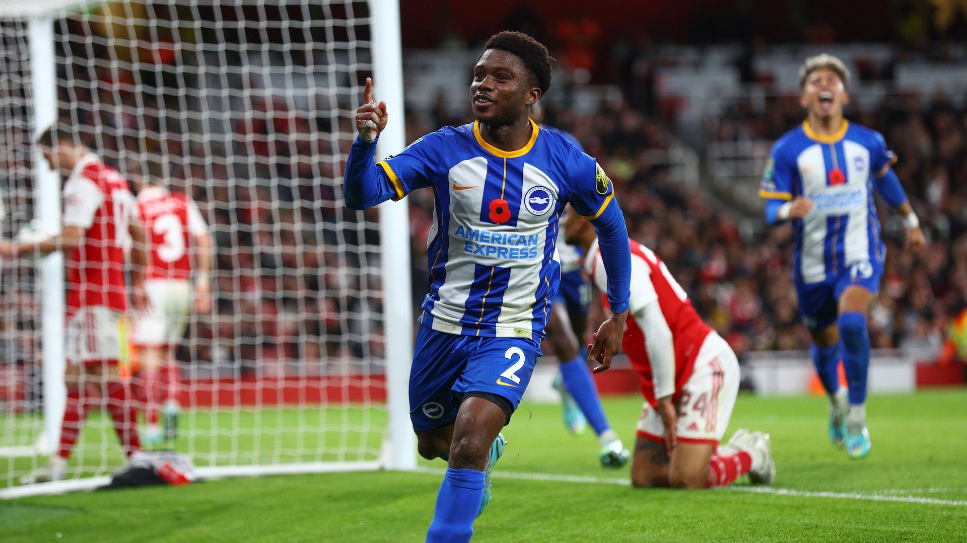 Tariq Lamptey - Arsenal vs Brighton Carabao Cup 09112022