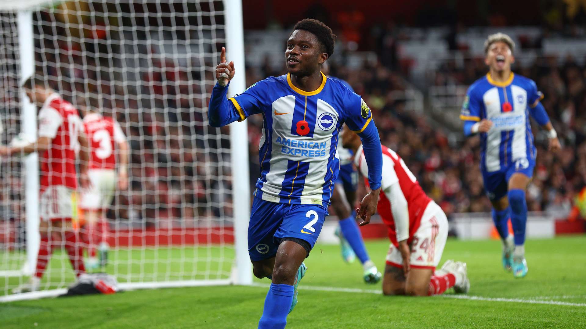 Tariq Lamptey - Arsenal vs Brighton Carabao Cup 09112022
