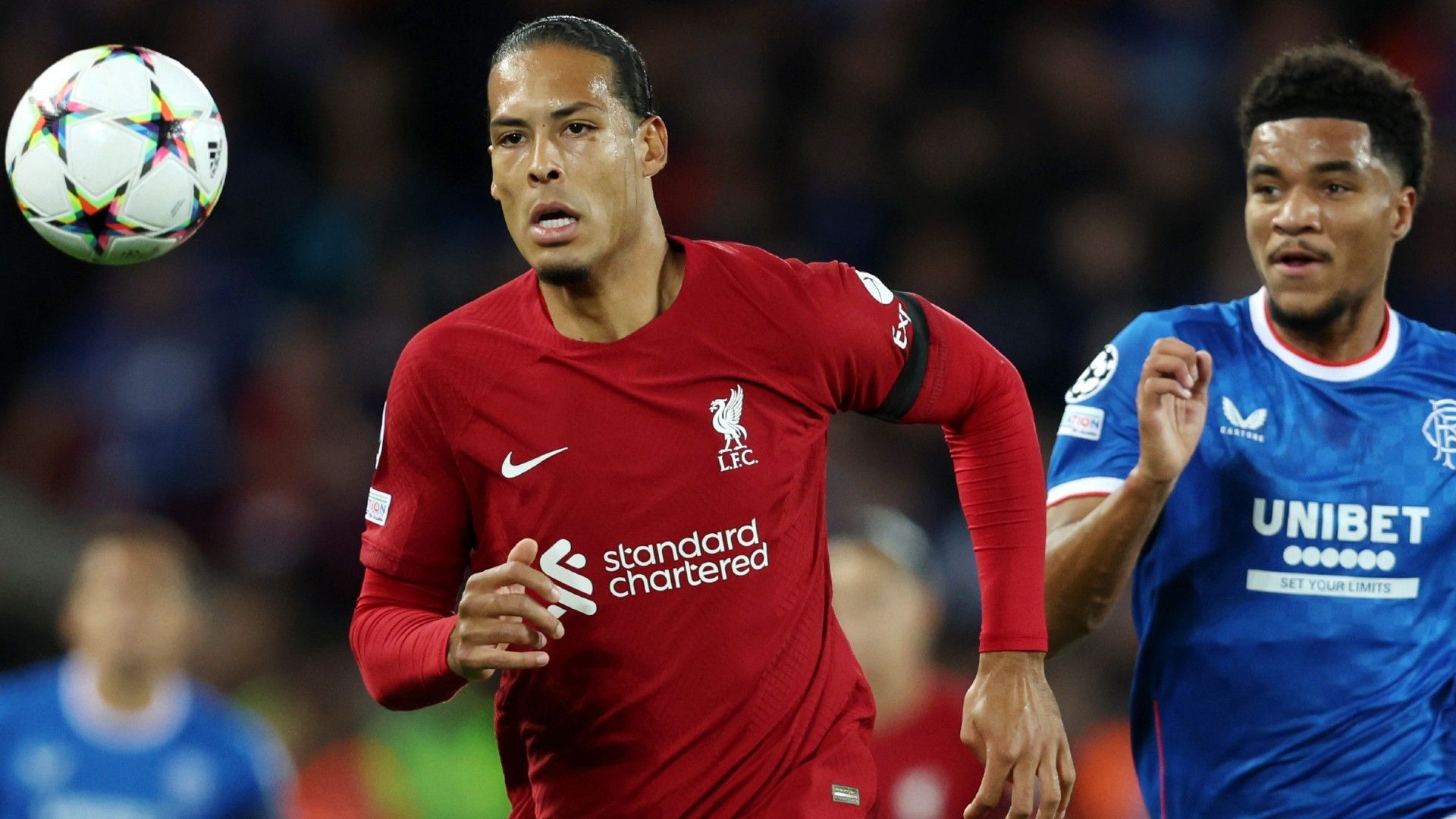 Virgil van Dijk Liverpool Rangers Champions League 2022-23
