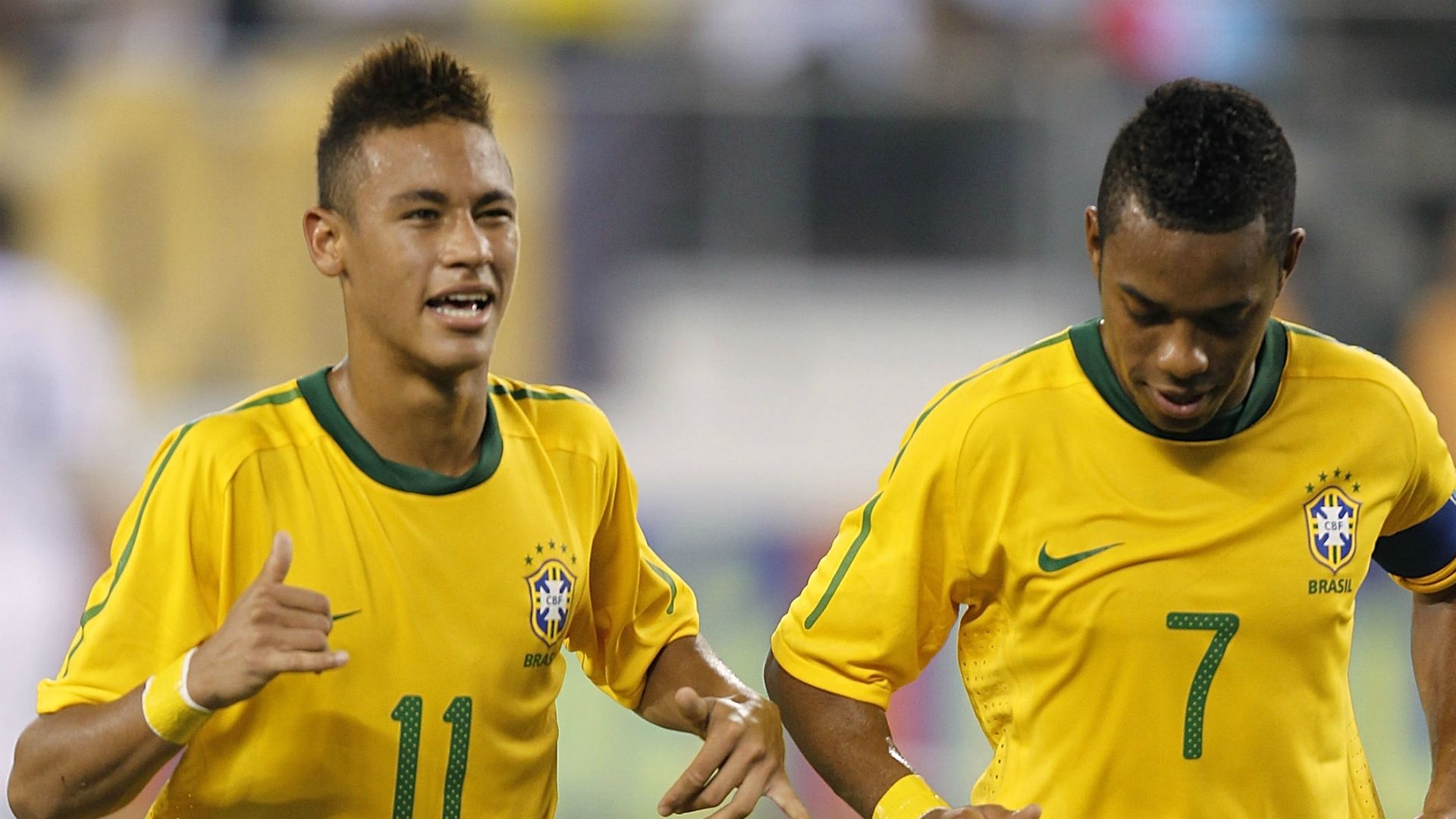 Robinho Neymar Brazil USA 10802010