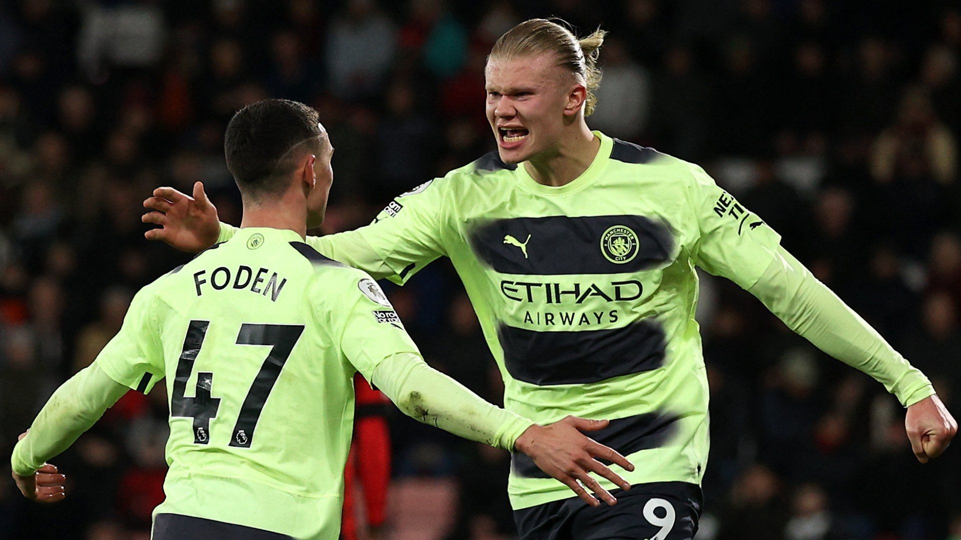 Phil Foden Erling Haaland Manchester City 2022-23