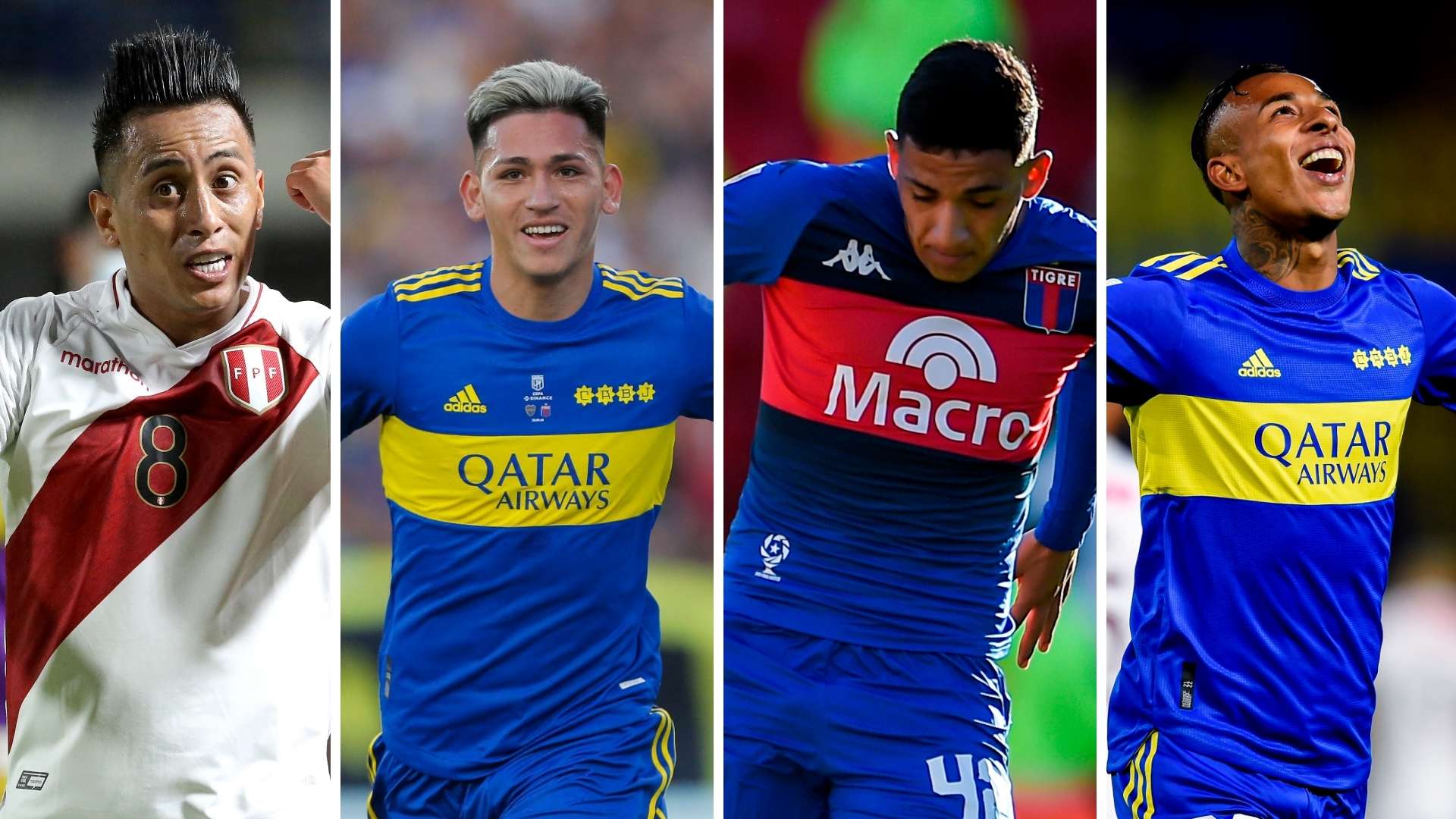 Cristian Cueva Luis Vazquez Ezequiel Fernandez Sebastian Villa Mercado Boca 2022
