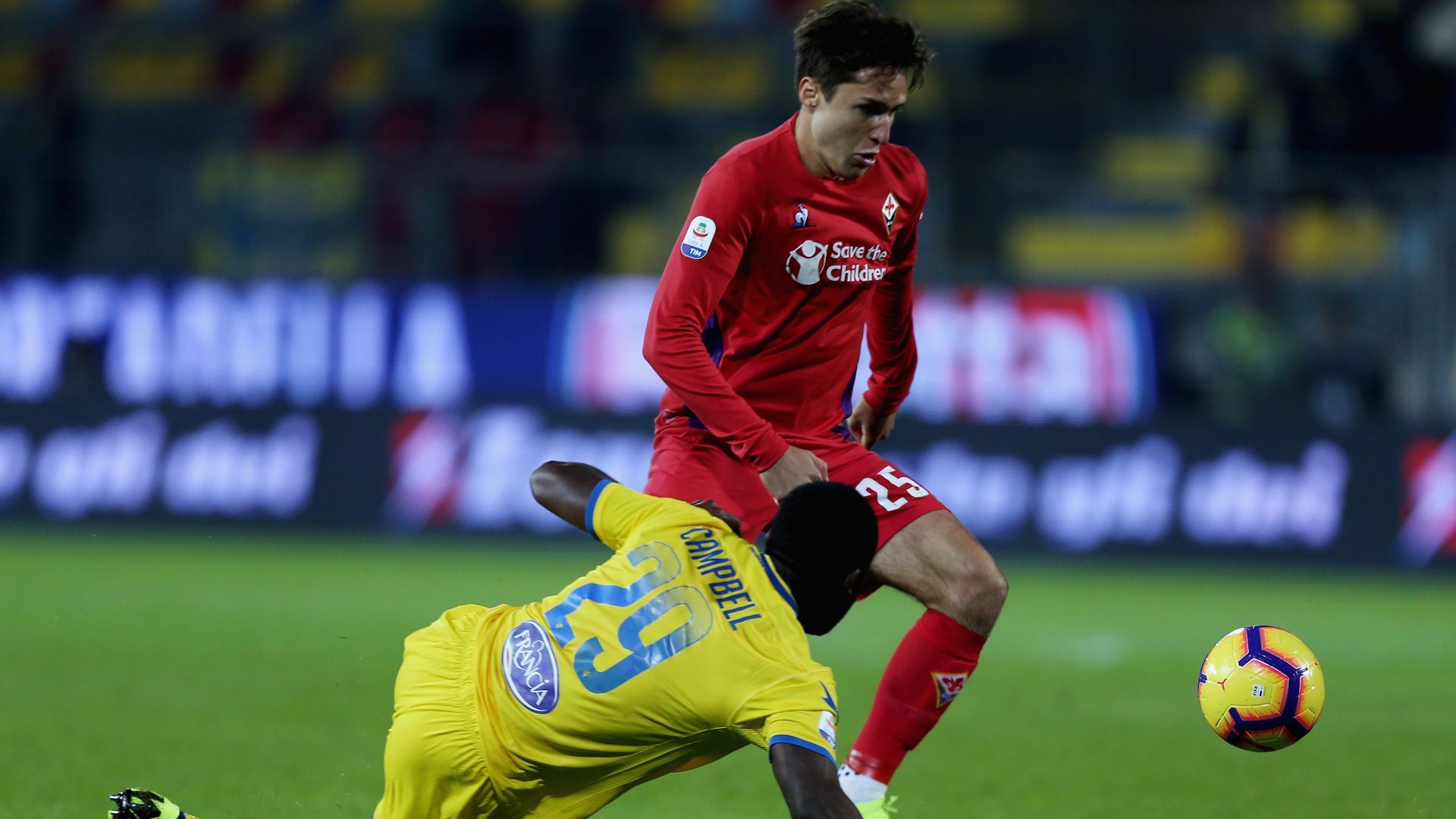 Joel Campbell Federico Chiesa Frosinone Fiorentina