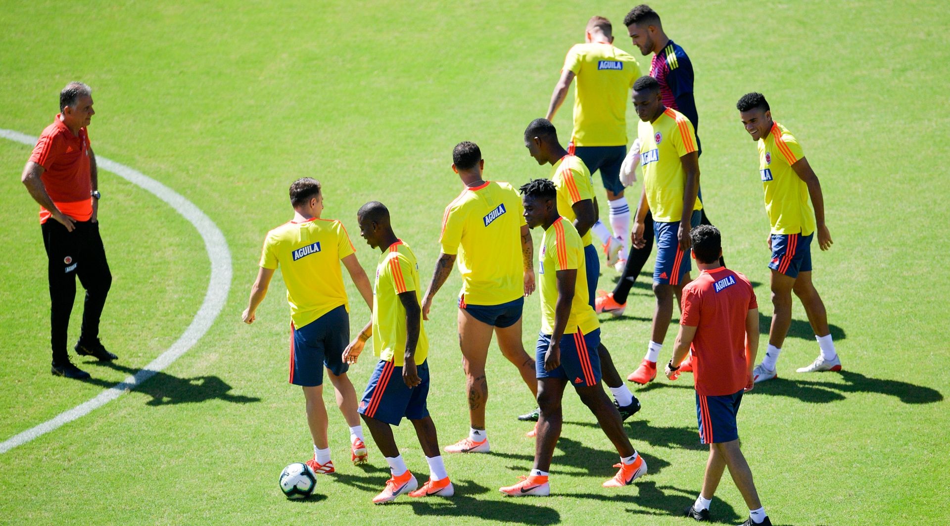 Colombia entrenamiento en Brasil Copa América 2019