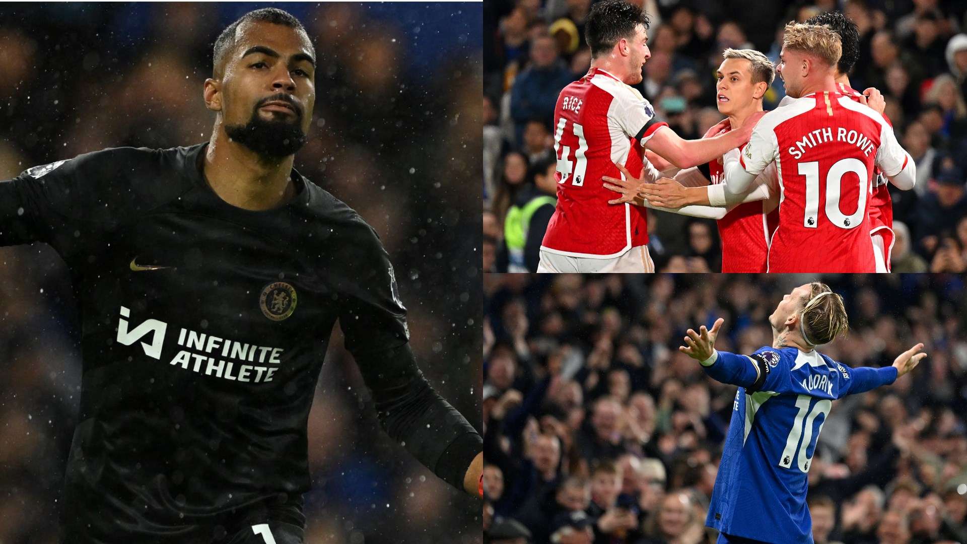 Robert Sanchez Arsenal celebrating Mykhailo Mudryk