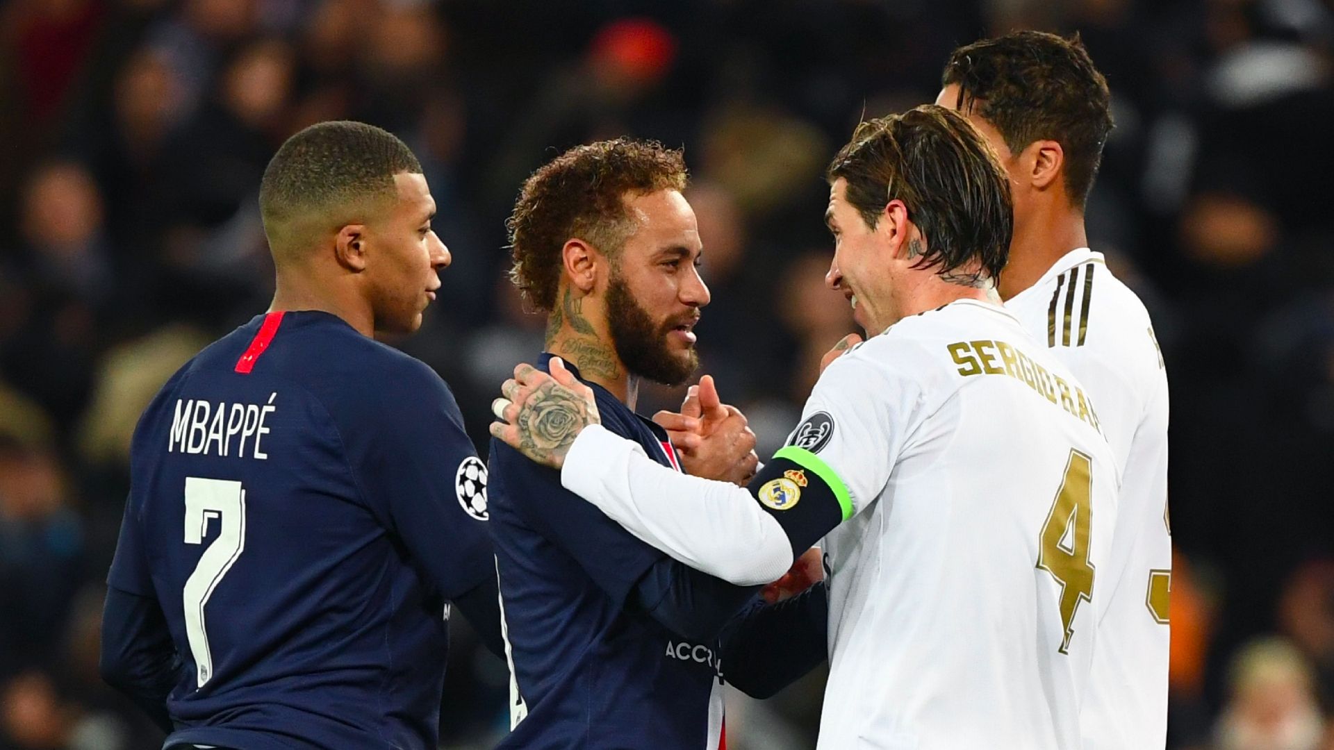 Mbappé Neymar Sergio Ramos
