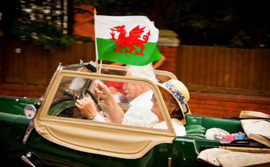 Cardiff Wales flag