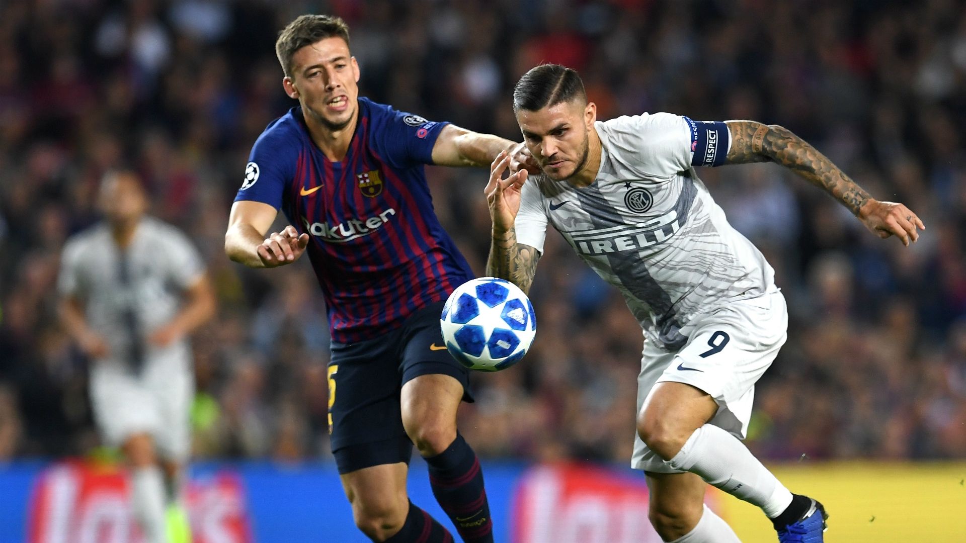 Clemente Lenglet Mauro Icardi Barcellona Inter Champions League