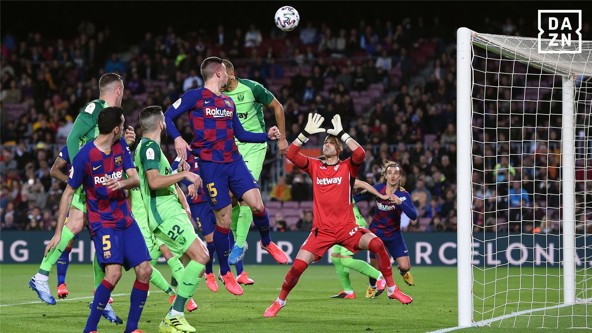 Clement Lenglet Barcelona Leganes DAZN Copa del Rey 30012020